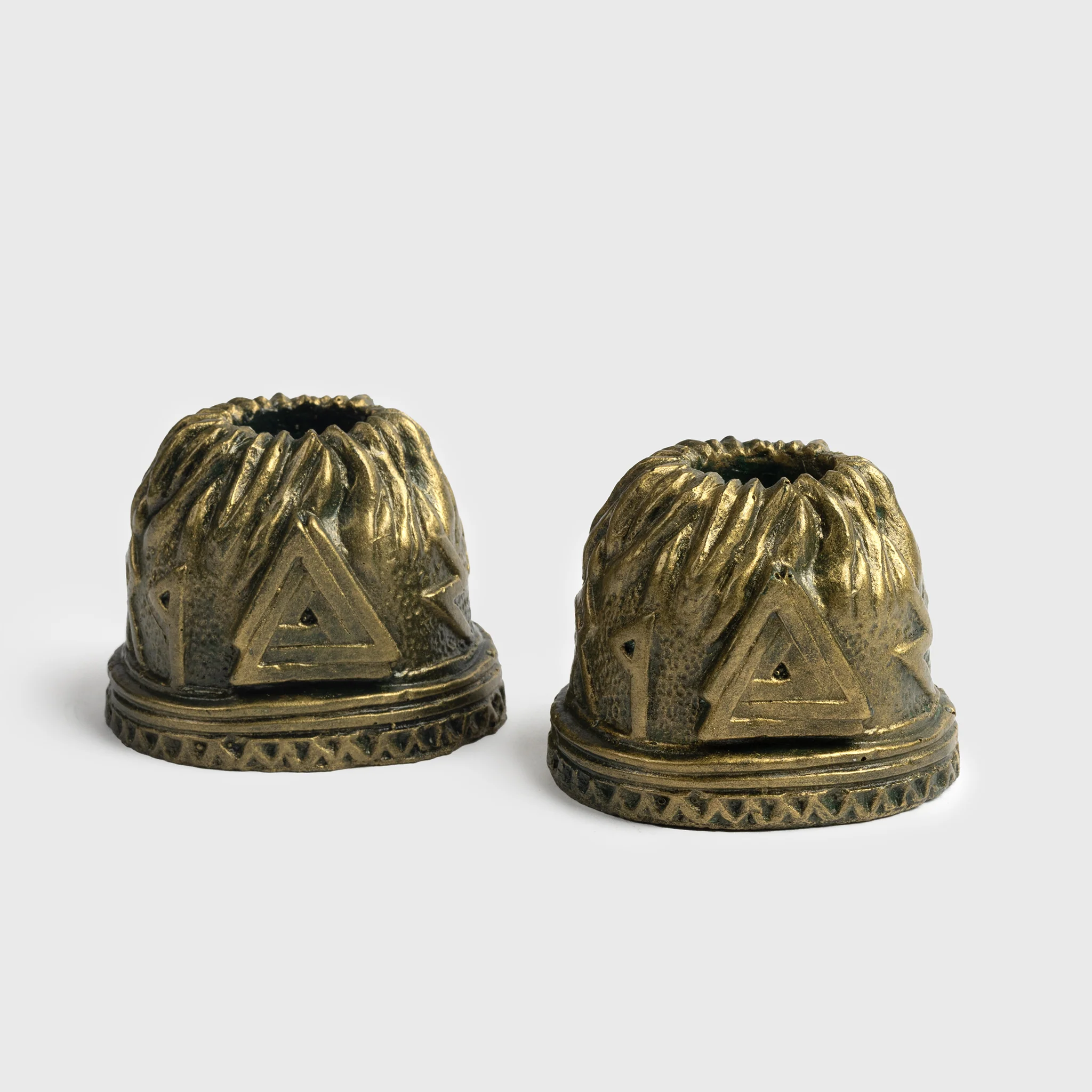 2 Candle Holders, Valknut - Image 2