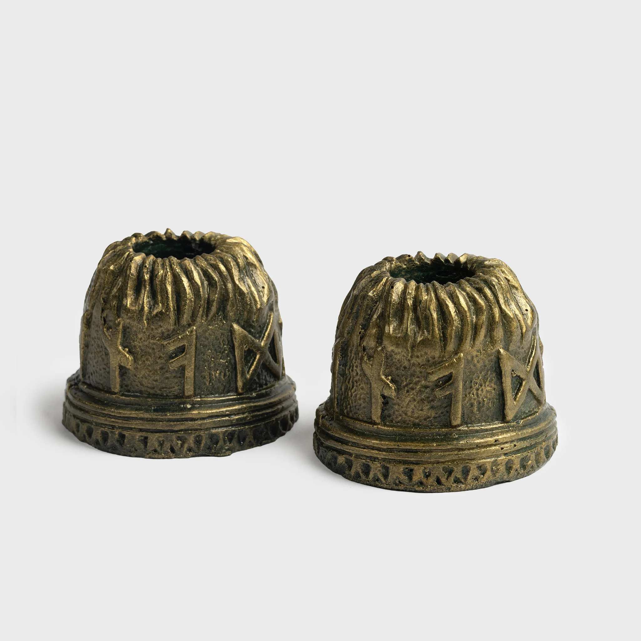 2 Candle Holders, Valknut - Image 3