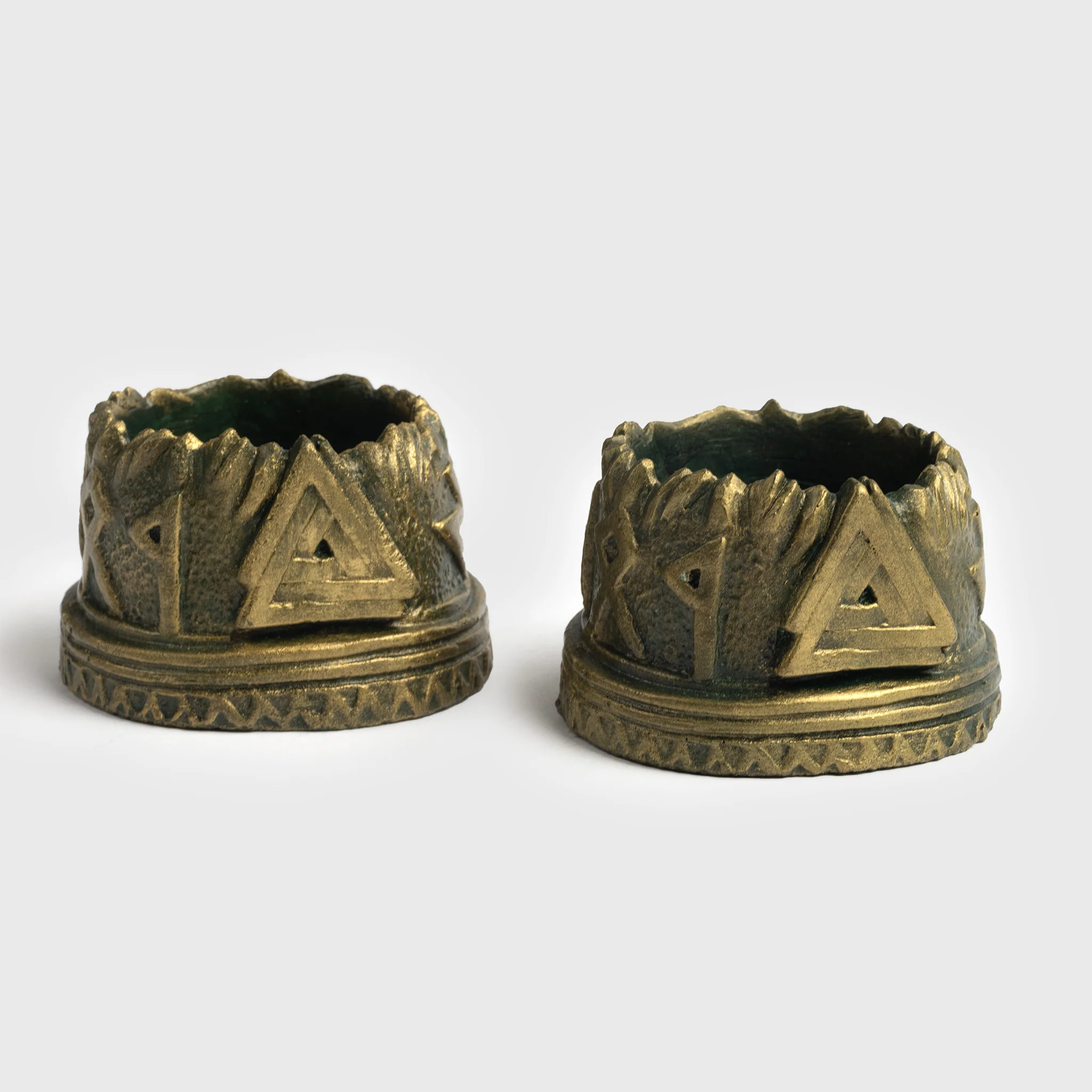 2 Tealight Holders, Valknut - Image 2