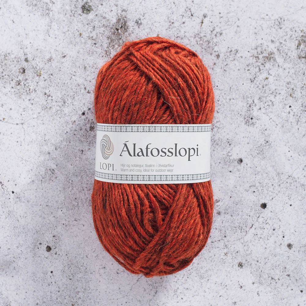 Alafosslopi Yarn, Light Madder Red