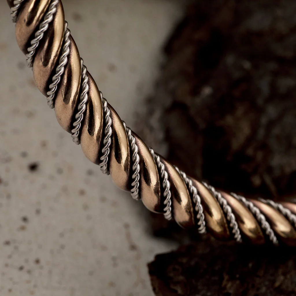 Bear Armring, Silver and Bronze - Image 2