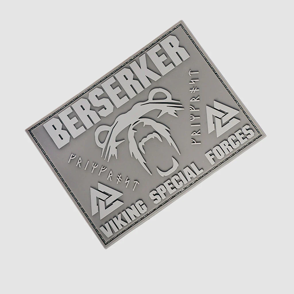 Berserker Morale Patch, PVC Velcro, Army Tan