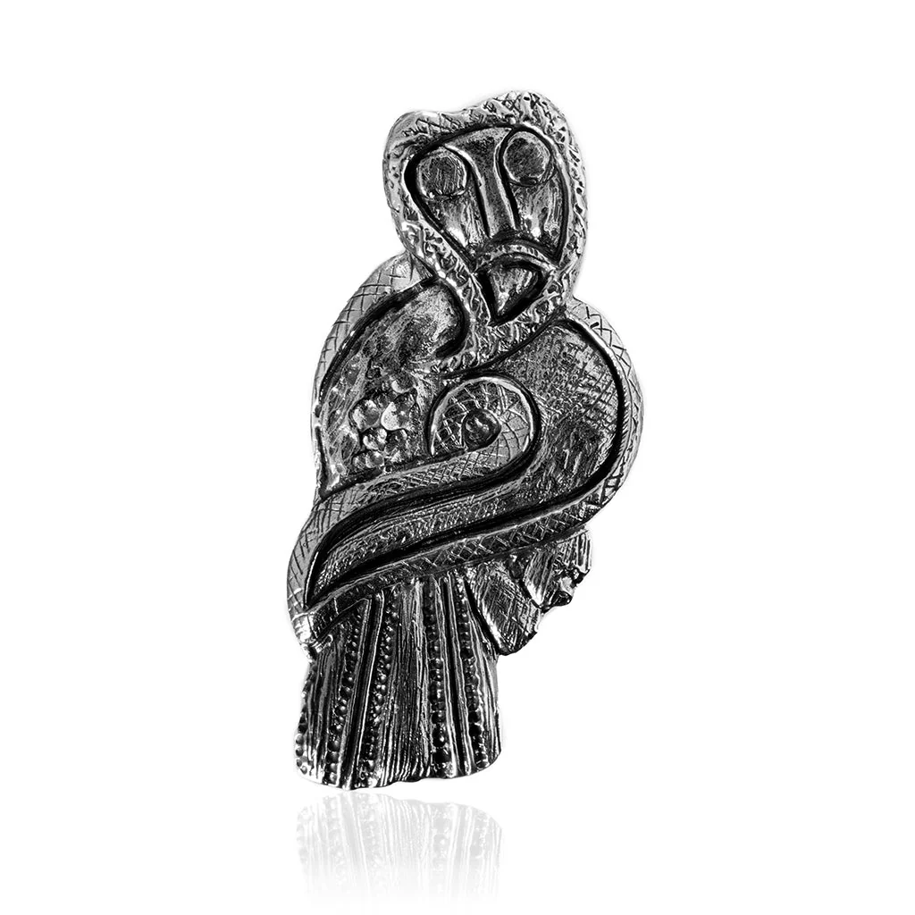 Birdman Brooch, Silver - Image 2