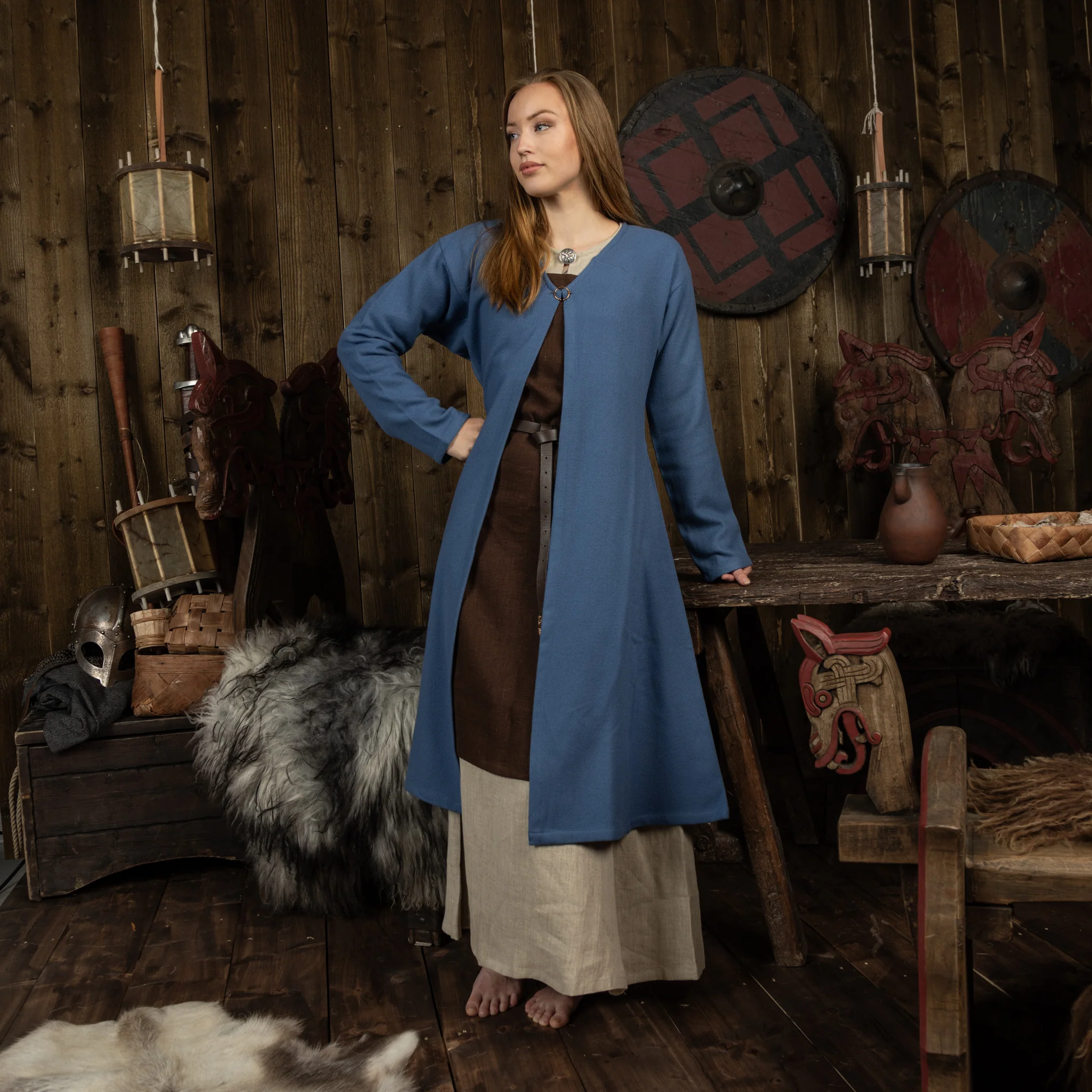 Birka Coat, Blue - Image 4