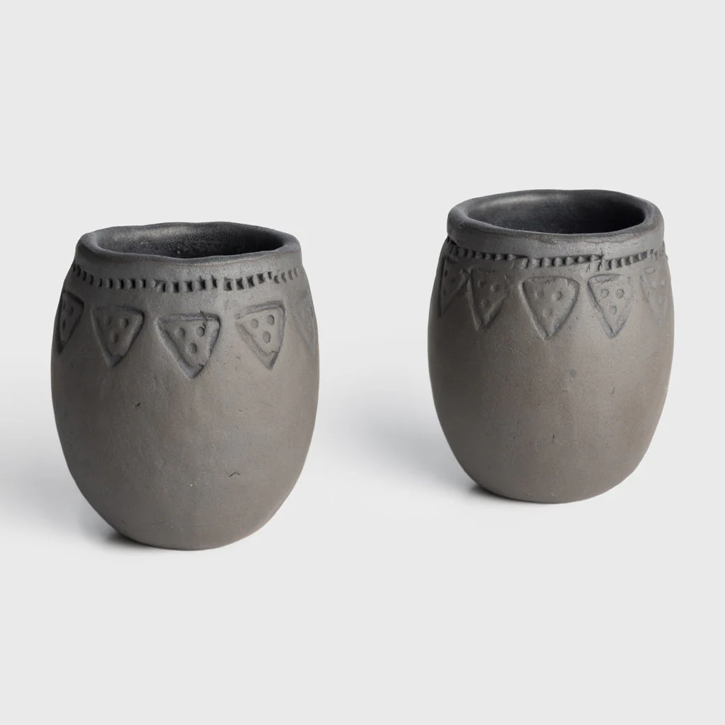 Birka Supkopp Set, Black, Handmade - Image 2