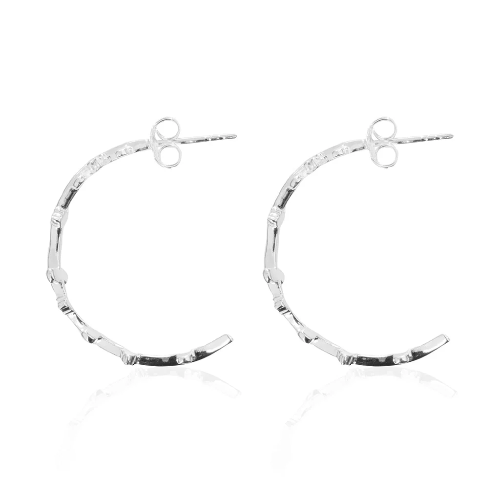 Bjarkan Earrings, Silver - Image 2