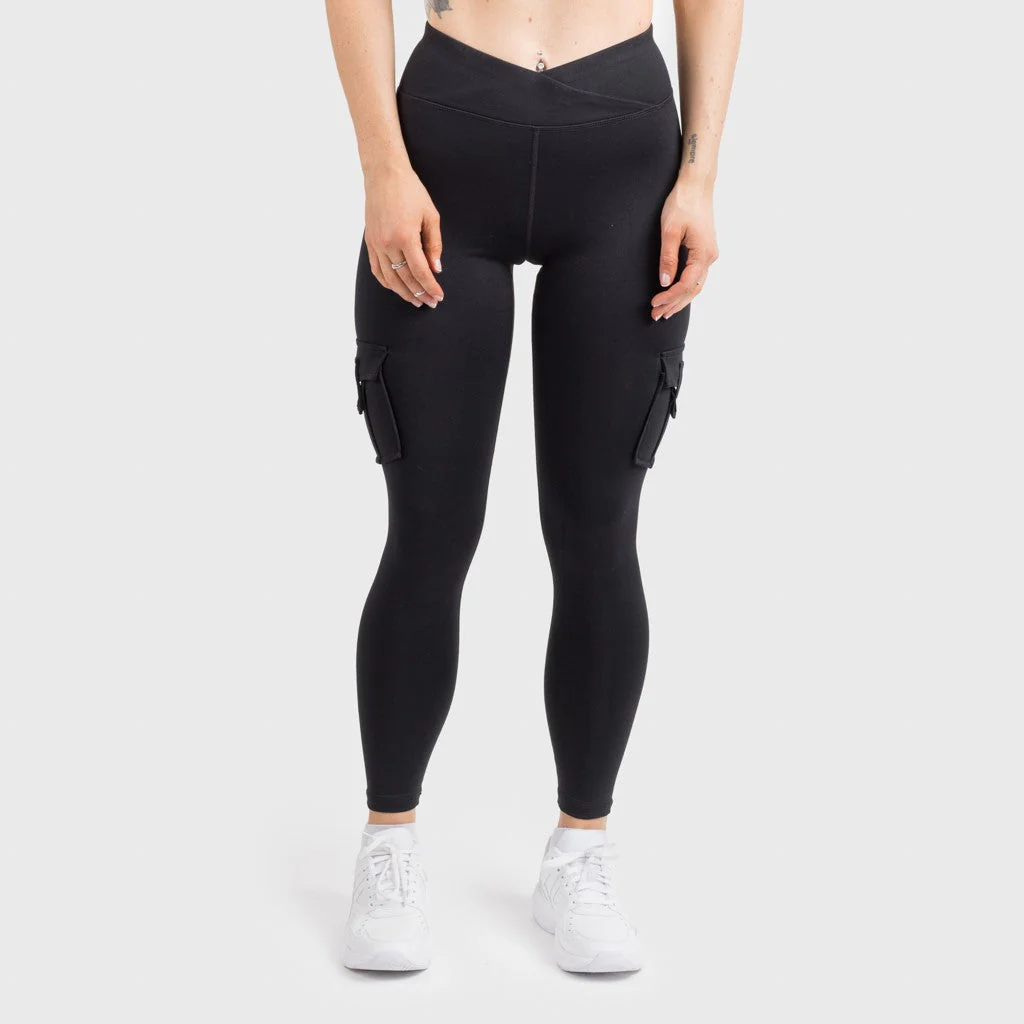 Cargo Leggings, Black - Image 2