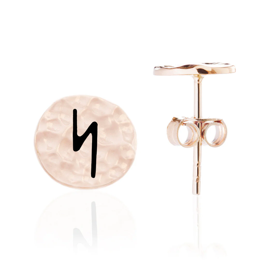 Choose Your Rune Earrings, Rose Gold - Image 11