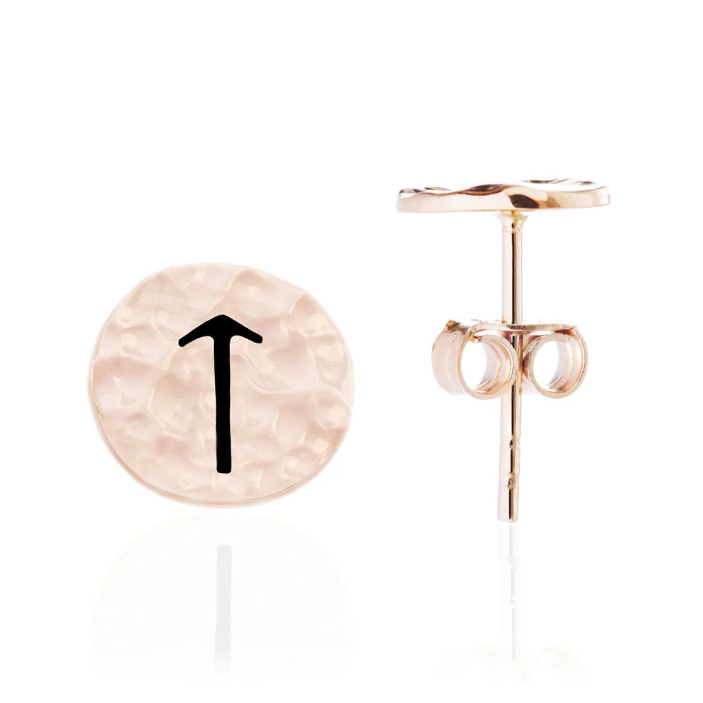 Choose Your Rune Earrings, Rose Gold - Image 12