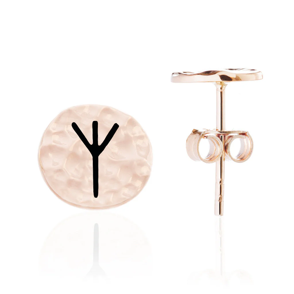 Choose Your Rune Earrings, Rose Gold - Image 14