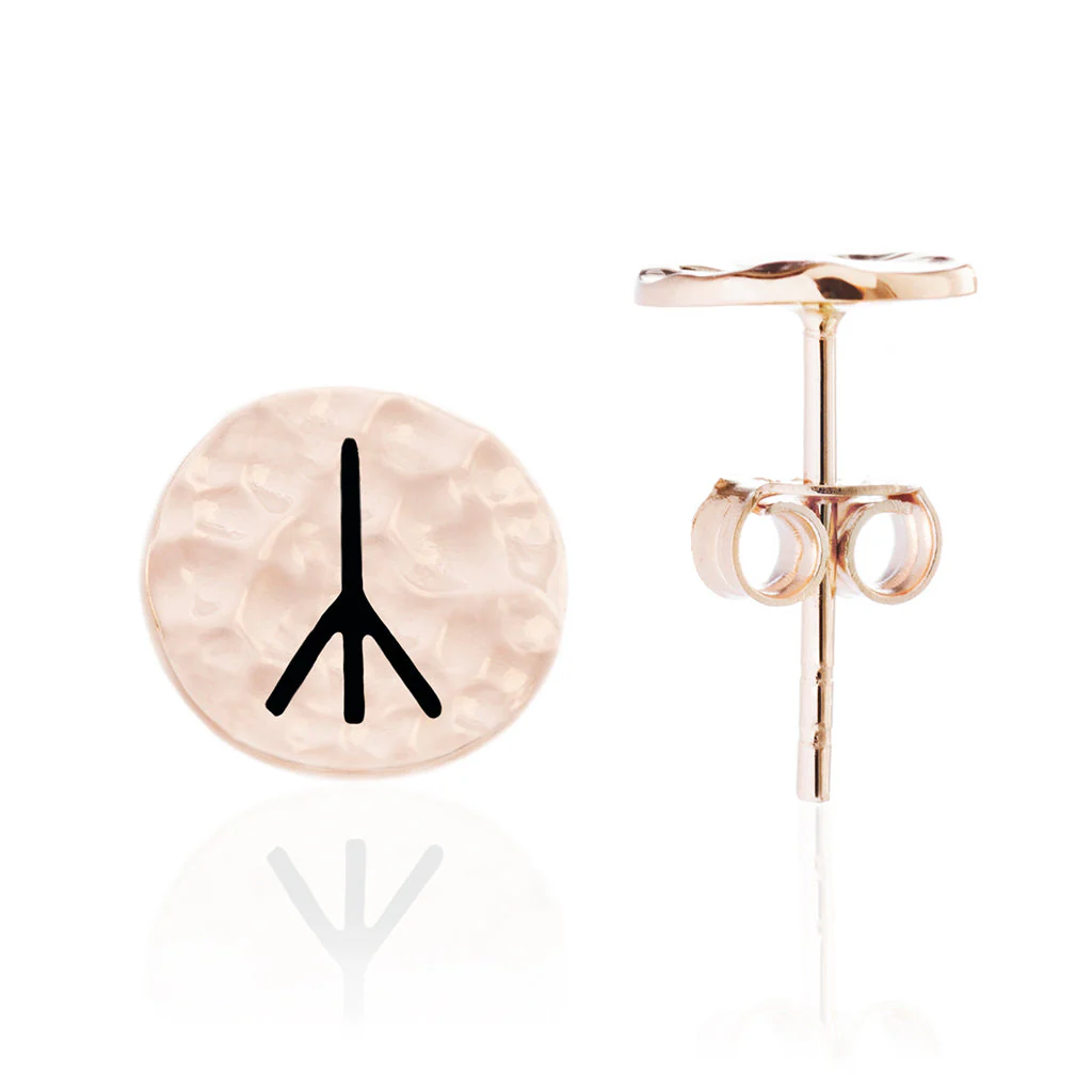 Choose Your Rune Earrings, Rose Gold - Image 16