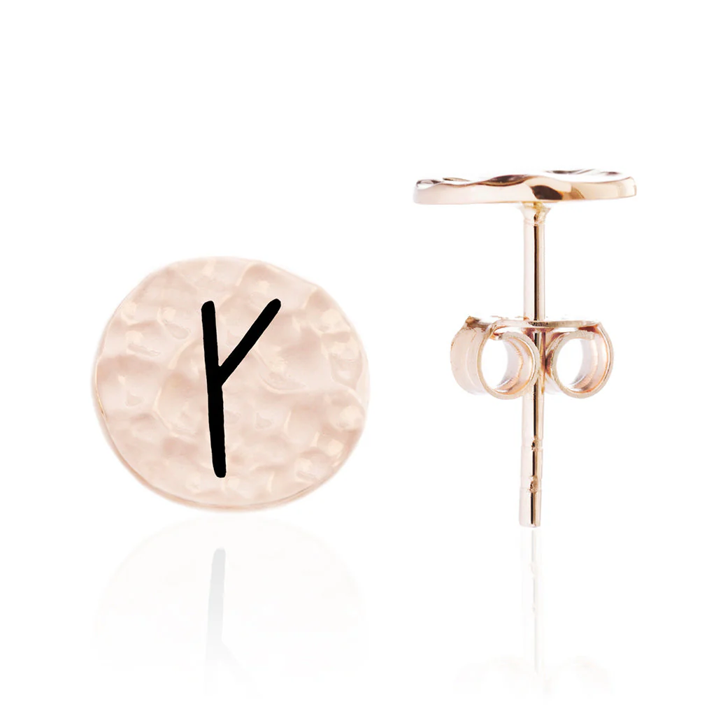 Choose Your Rune Earrings, Rose Gold - Image 6