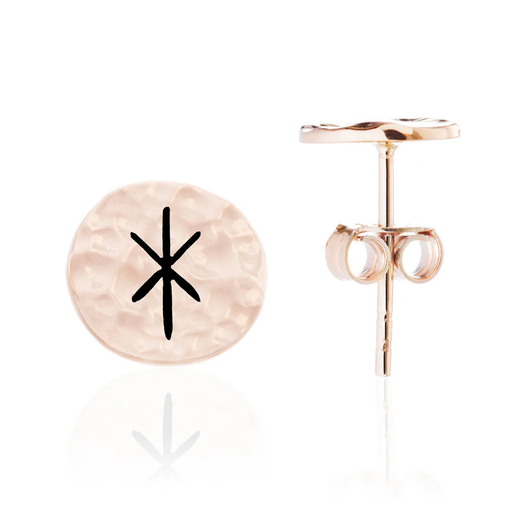 Choose Your Rune Earrings, Rose Gold - Image 7