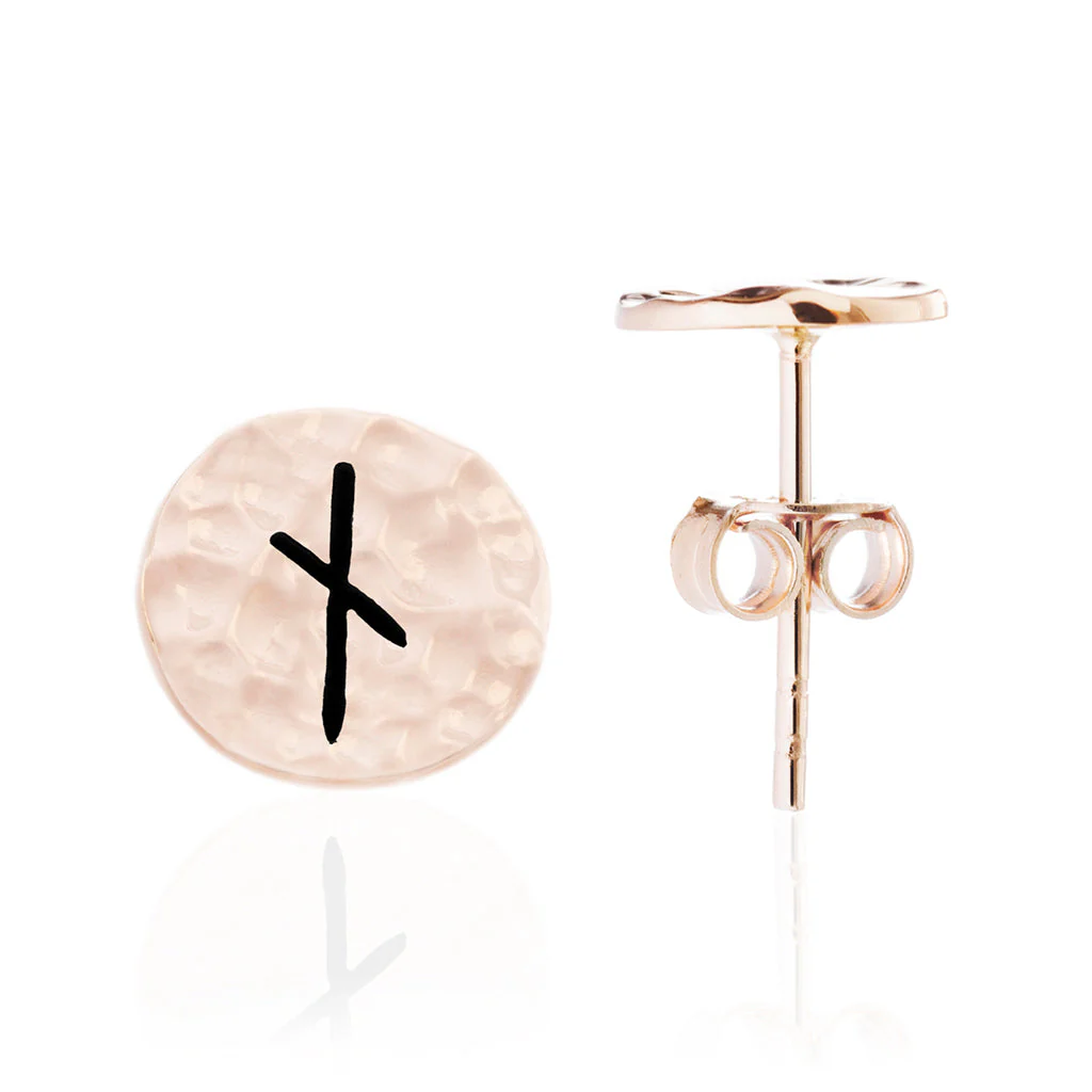 Choose Your Rune Earrings, Rose Gold - Image 8