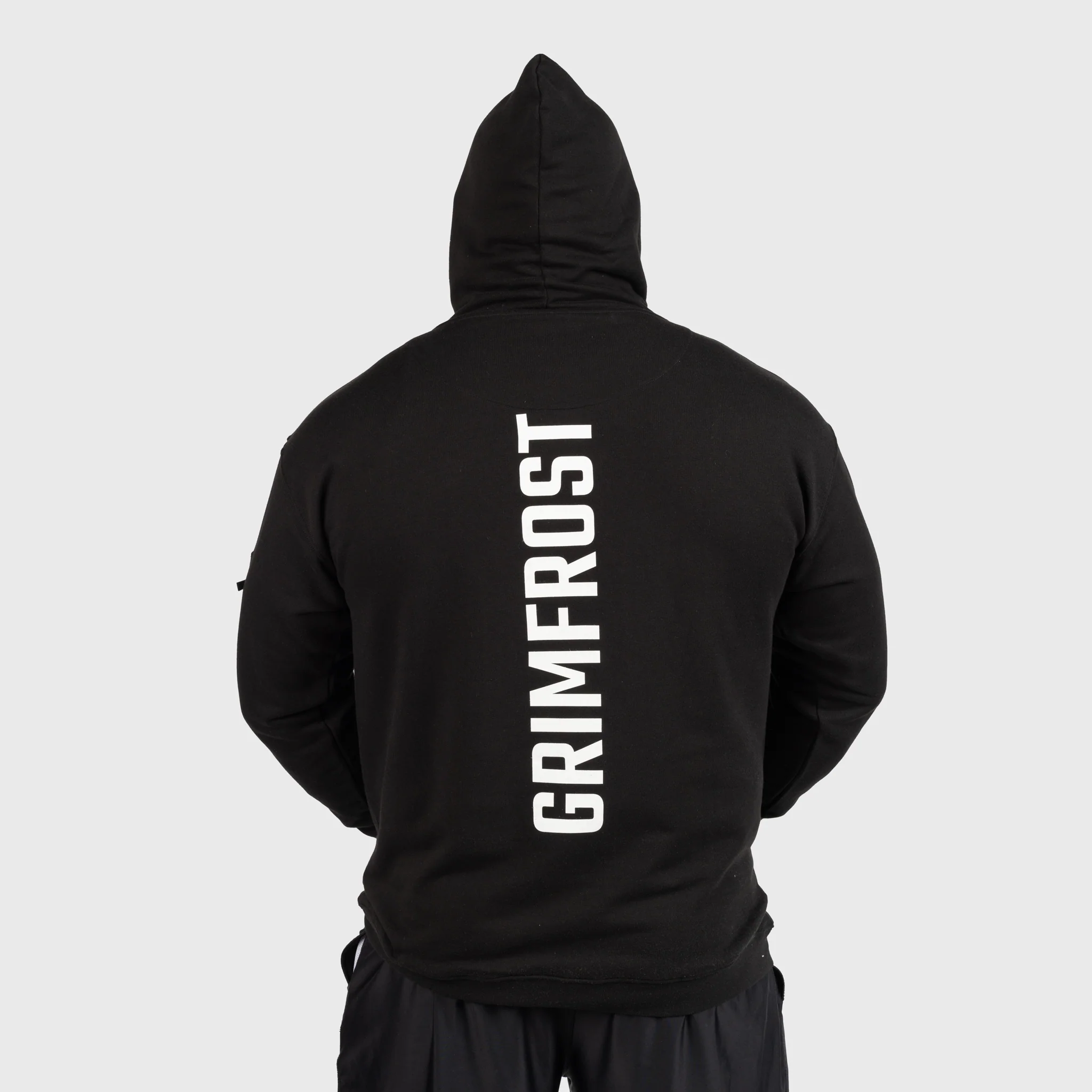 Classic Hoodie, Big Logo, Black - Image 3