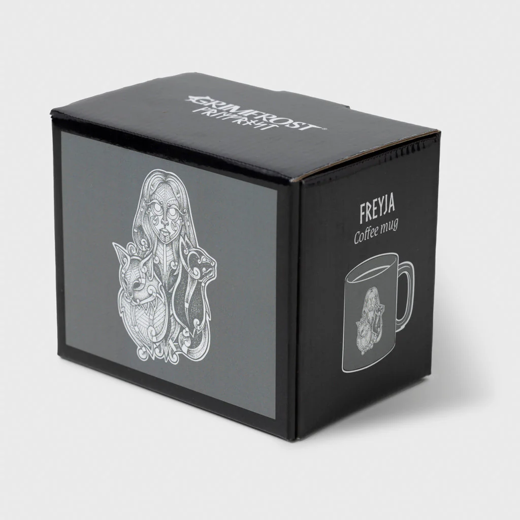 Coffee Mug, Freyja, Grey - Image 2