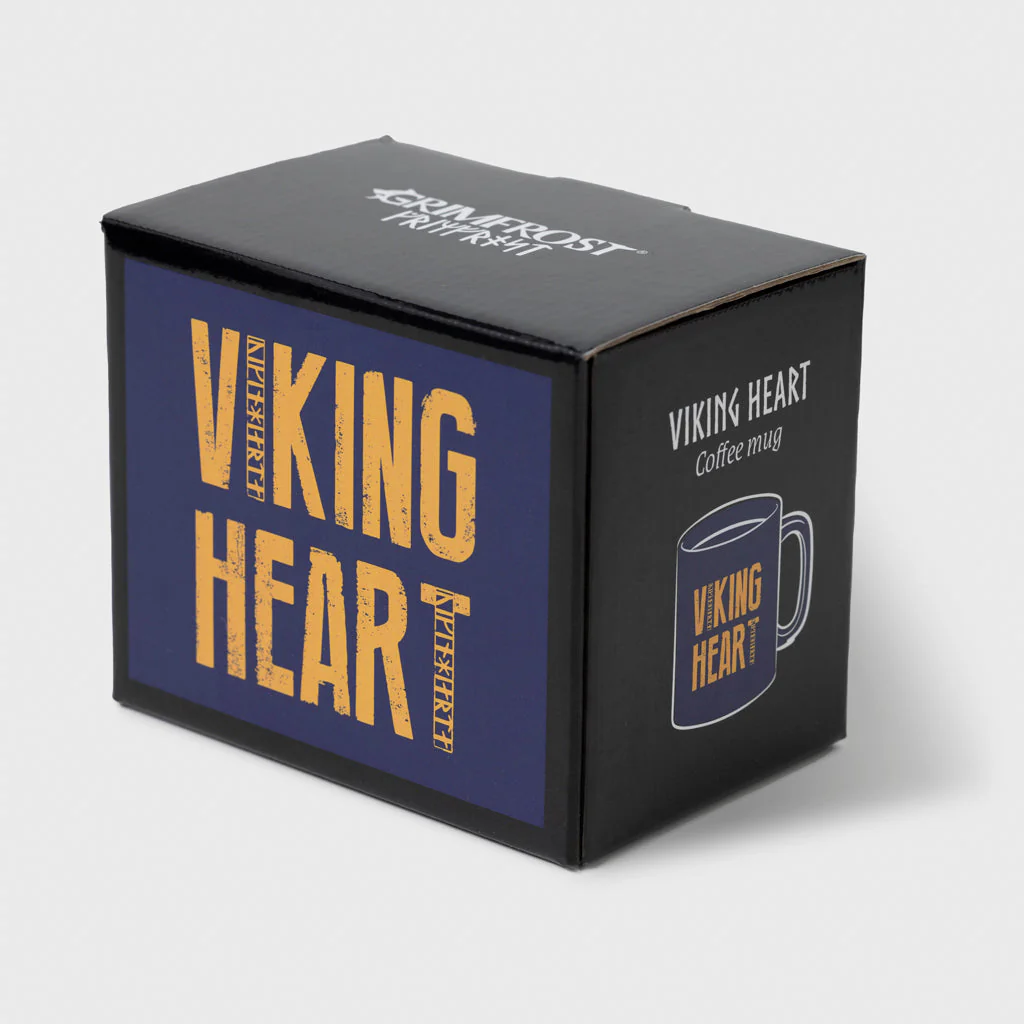 Coffee Mug, Viking Heart, Blue - Image 2