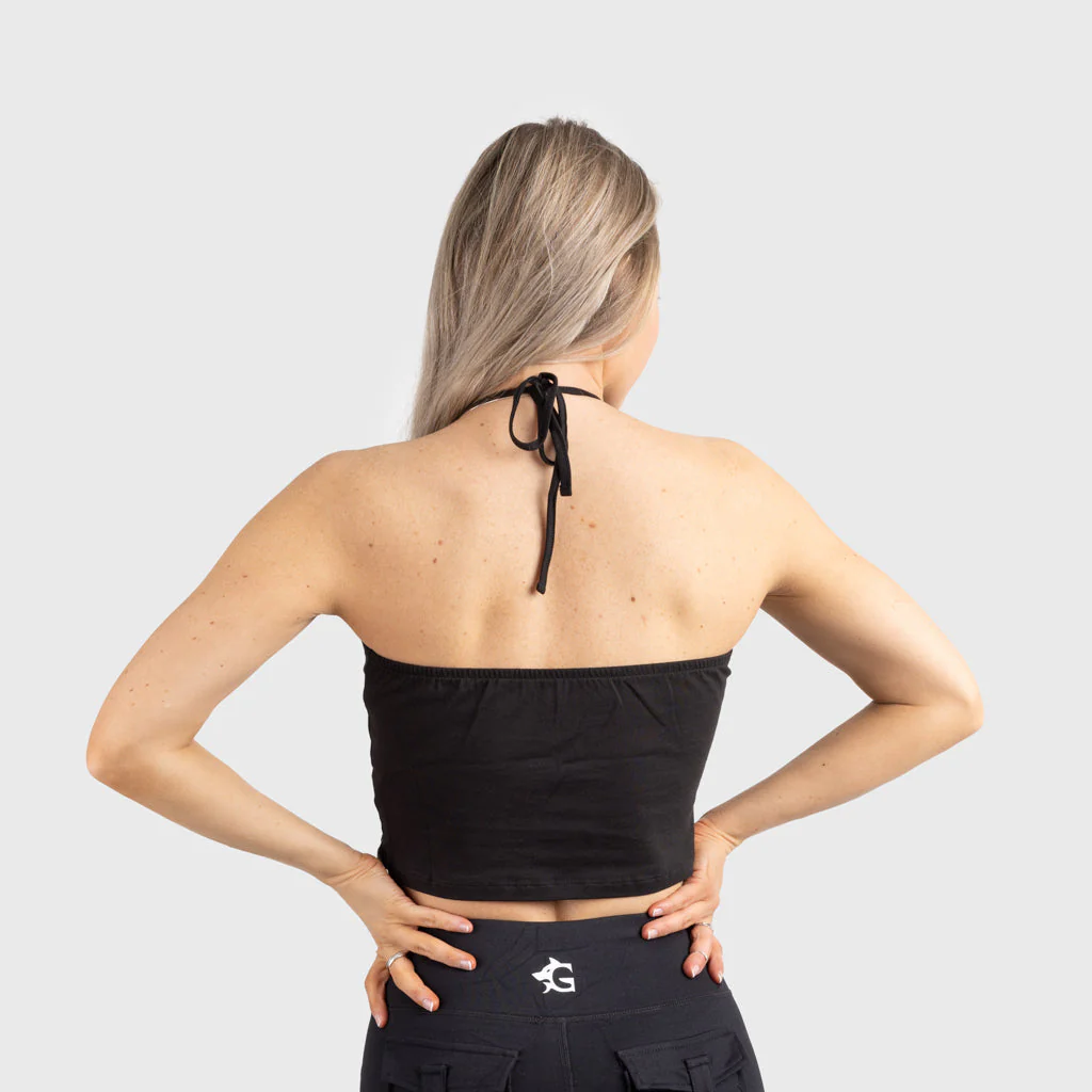 Crop Top, Valkyrie, Black - Image 2