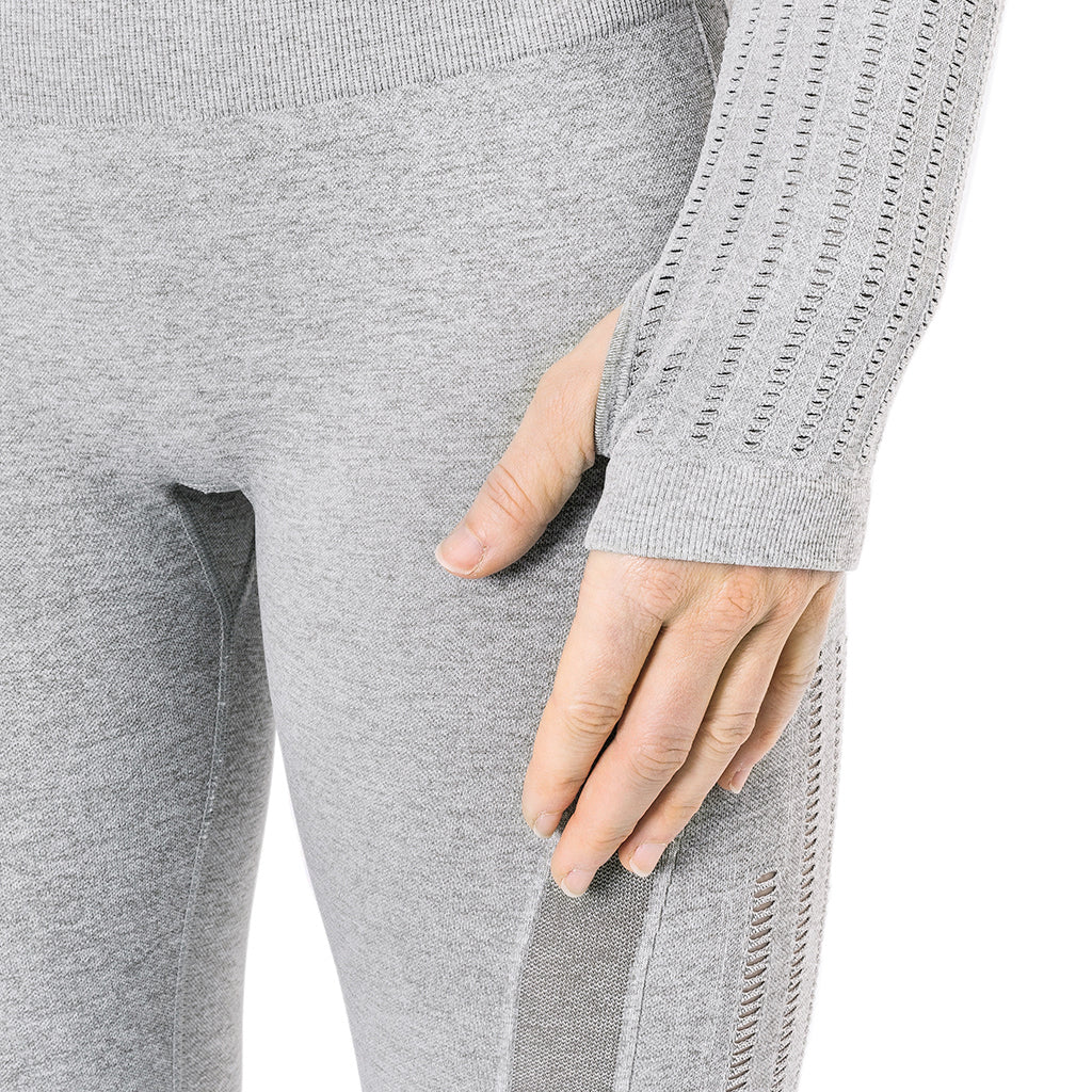 Crop Top, Vented, Grey - Image 3