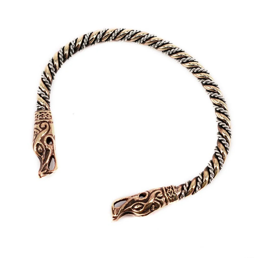 Dragon Armring, Silver and Bronze - Image 2