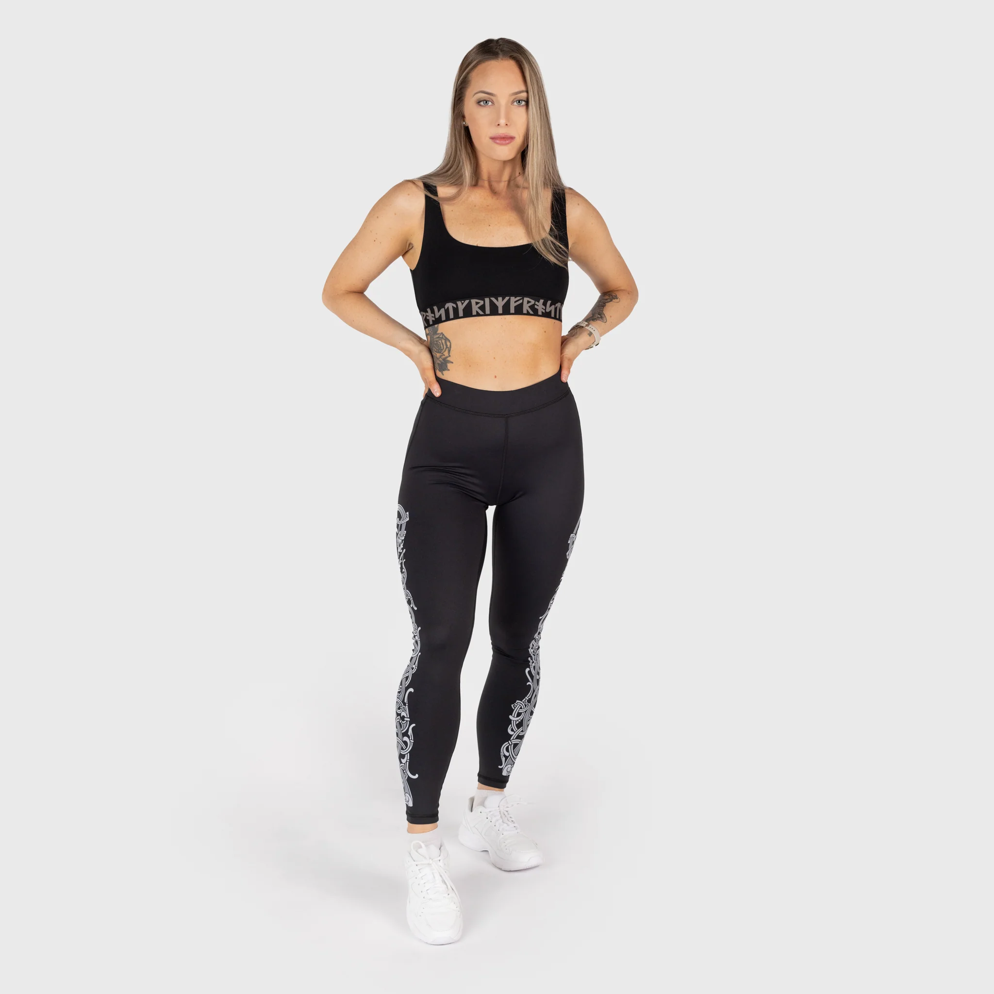 Dragon Leggings, Black - Image 4