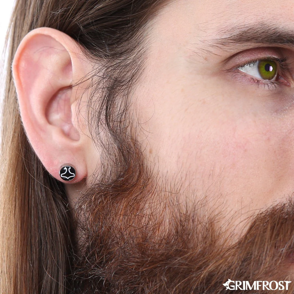 Stud Earring, Mjolnir - Image 3