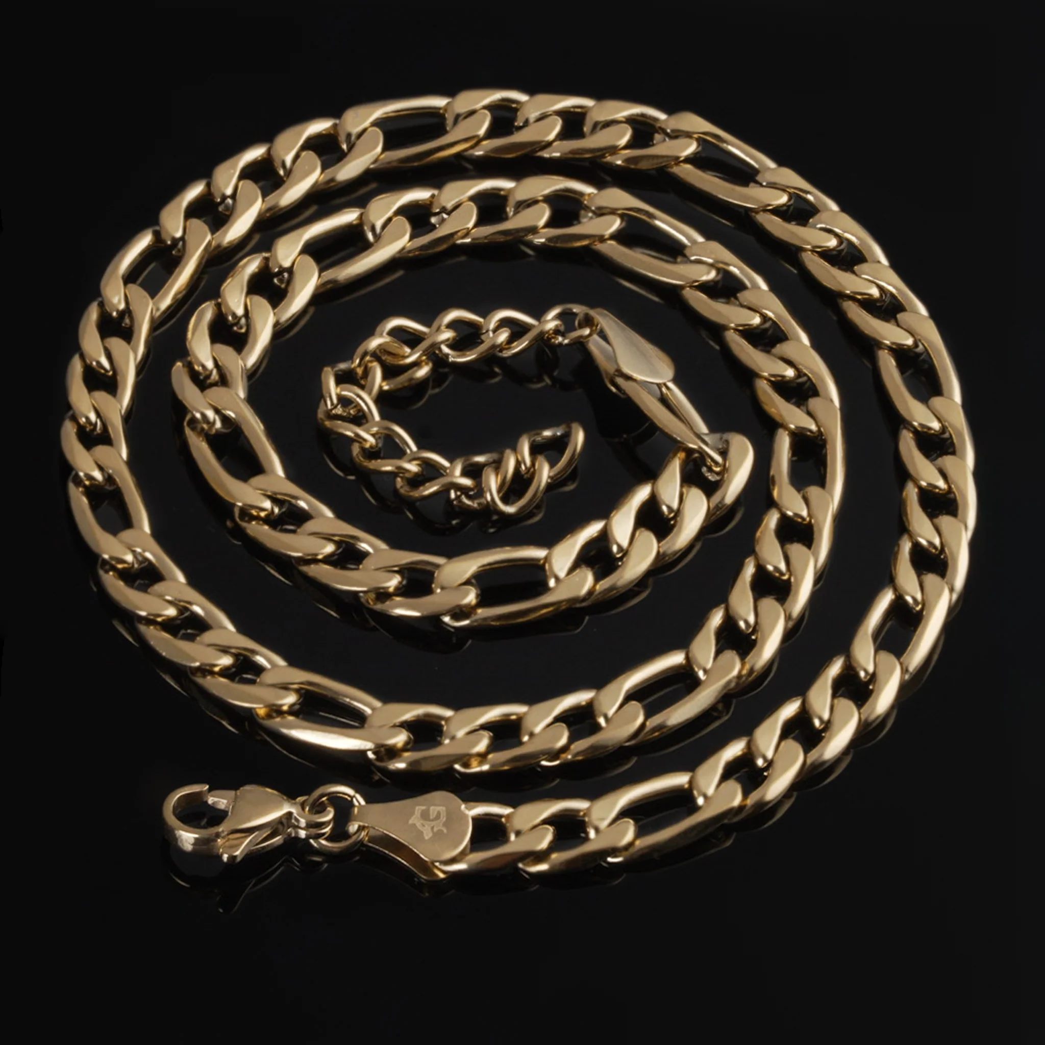 Figaro Chain, Gold Plated - Image 3