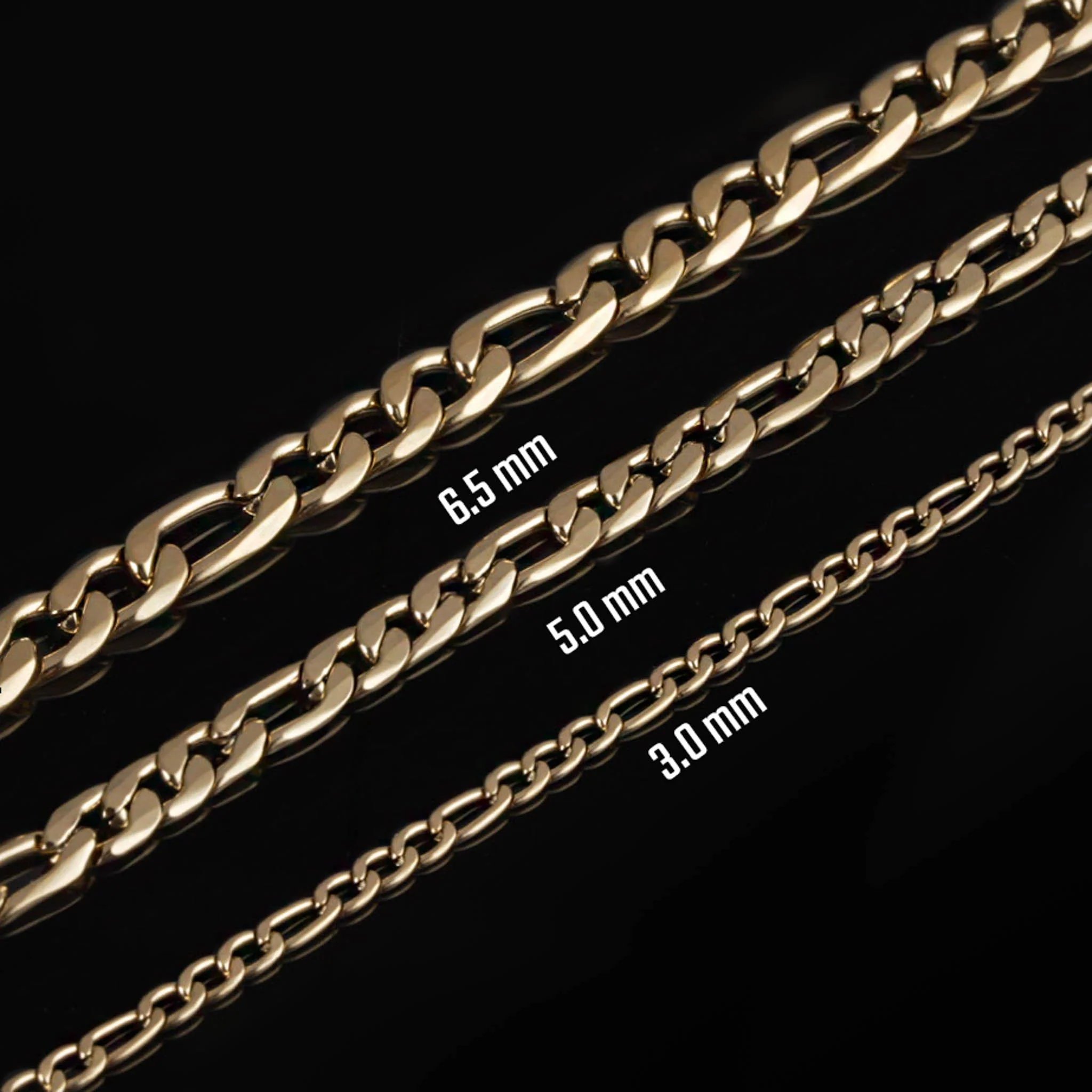 Figaro Chain, Gold Plated - Image 5