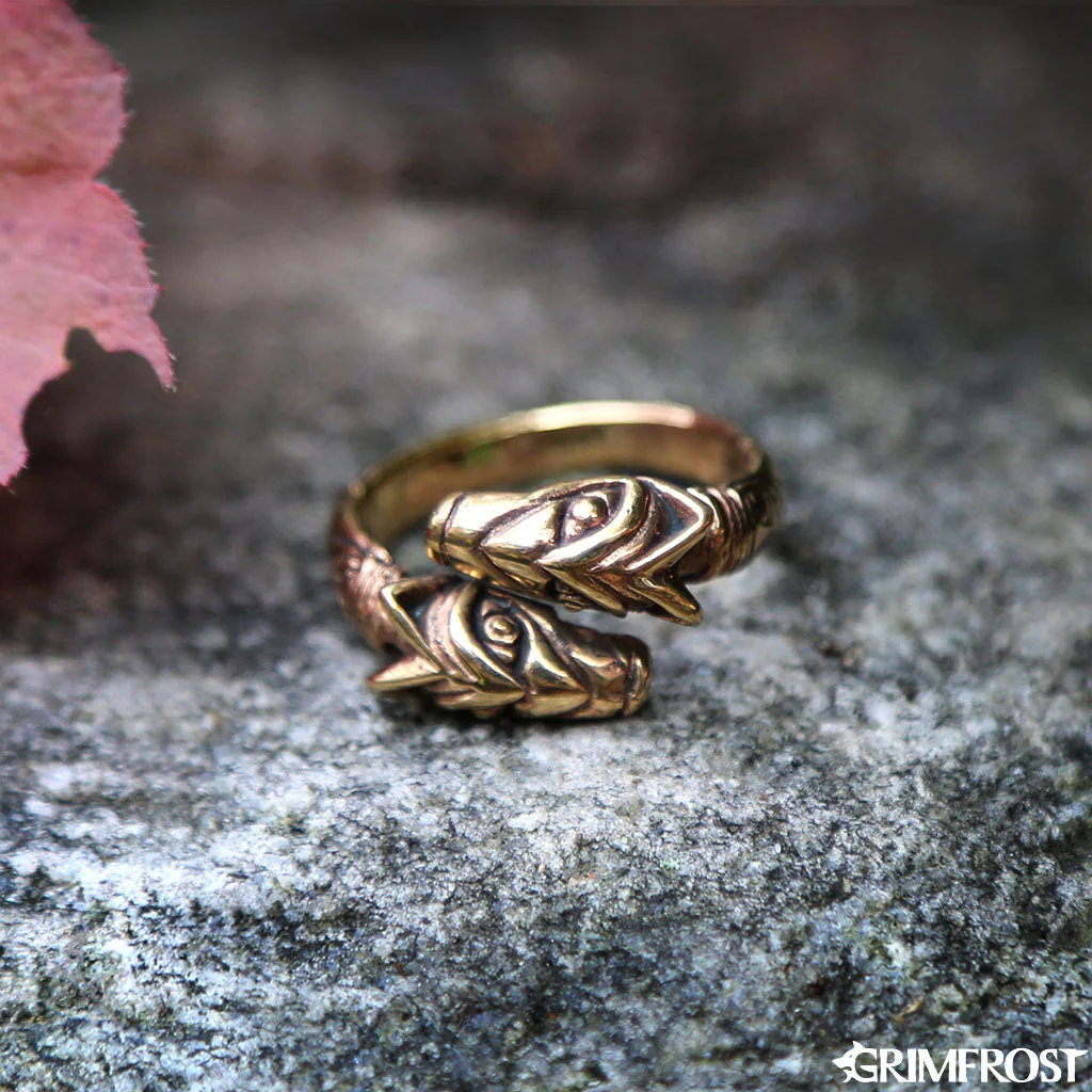 Freki & Geri Ring, Bronze - Image 5