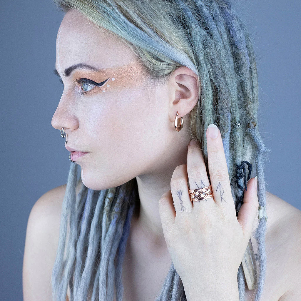 Freyja's Weave Ring, Rose Gold - Image 3