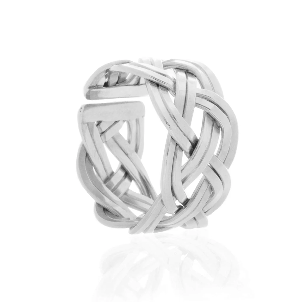 Freyja's Weave Ring, Silver