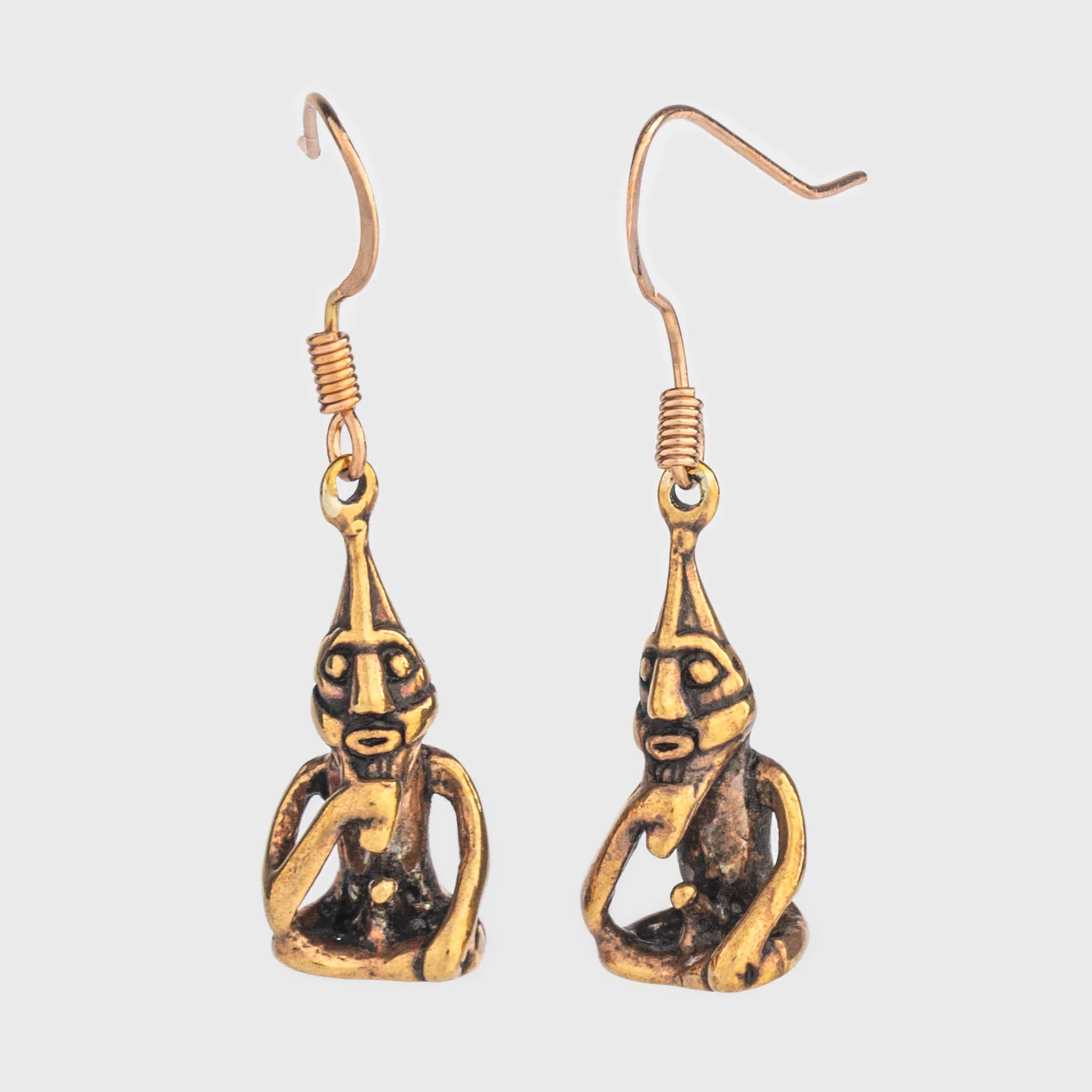 Freyr Earrings, Bronze - Image 2