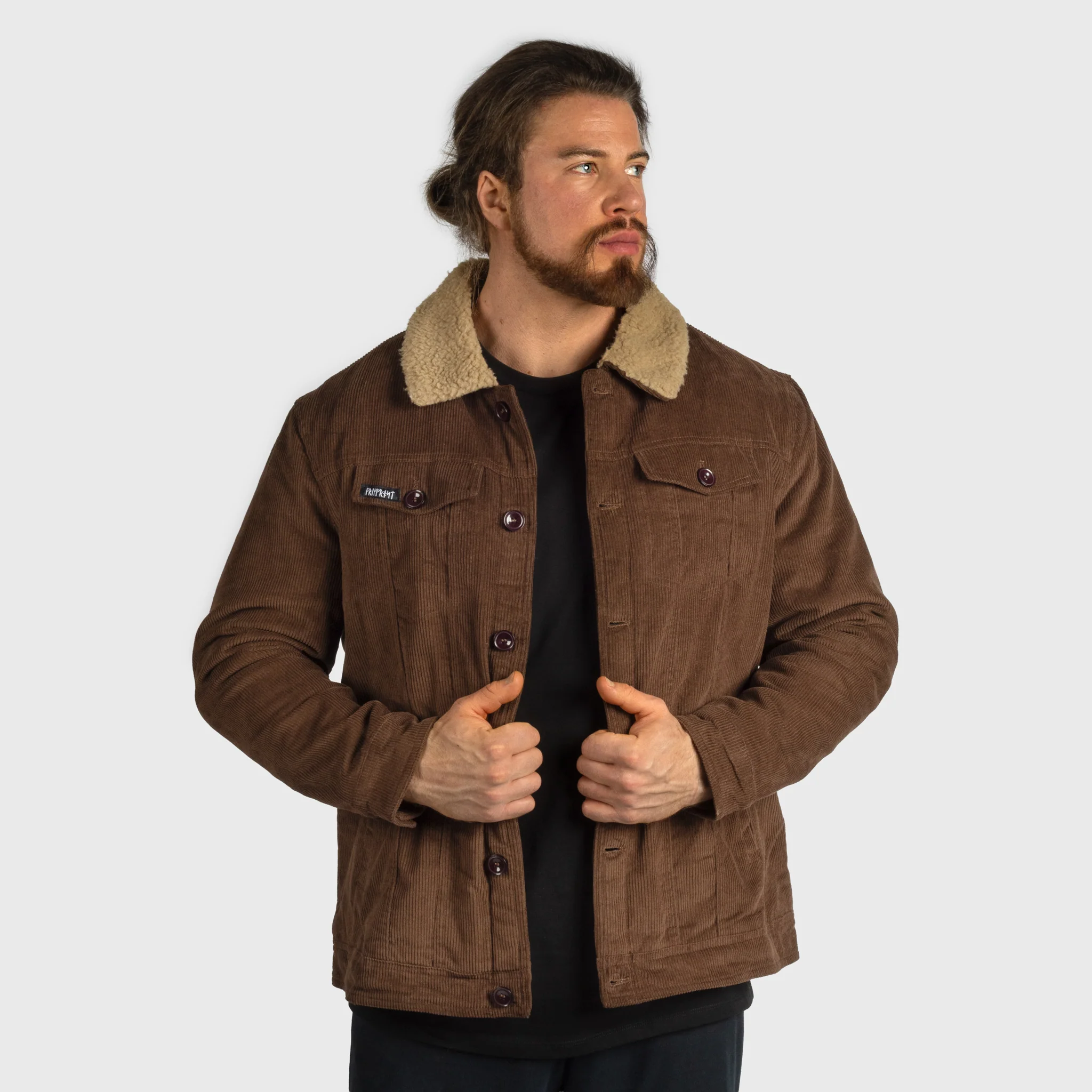 Grimfrost Trucker Jacket, Brown - Image 2