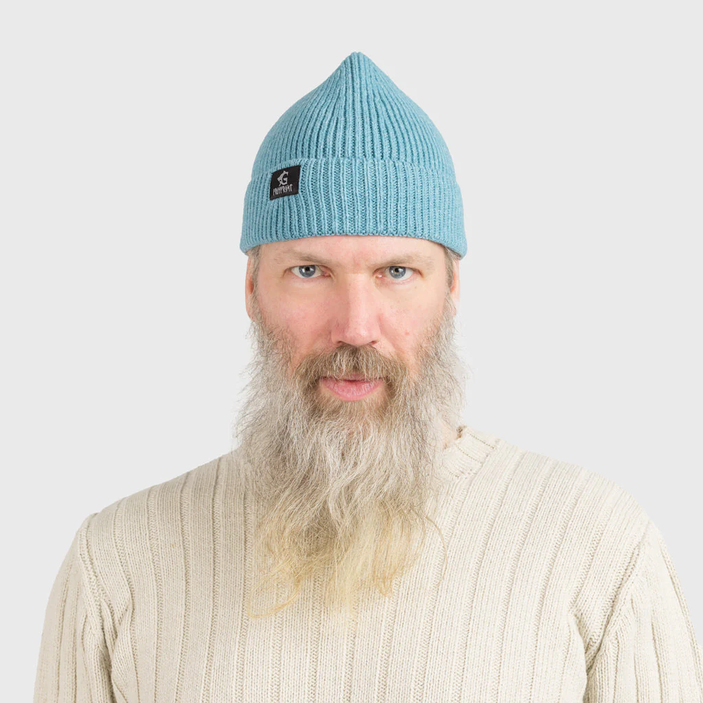 Grimfrost Watch Cap, Blue Merino Wool - Image 2
