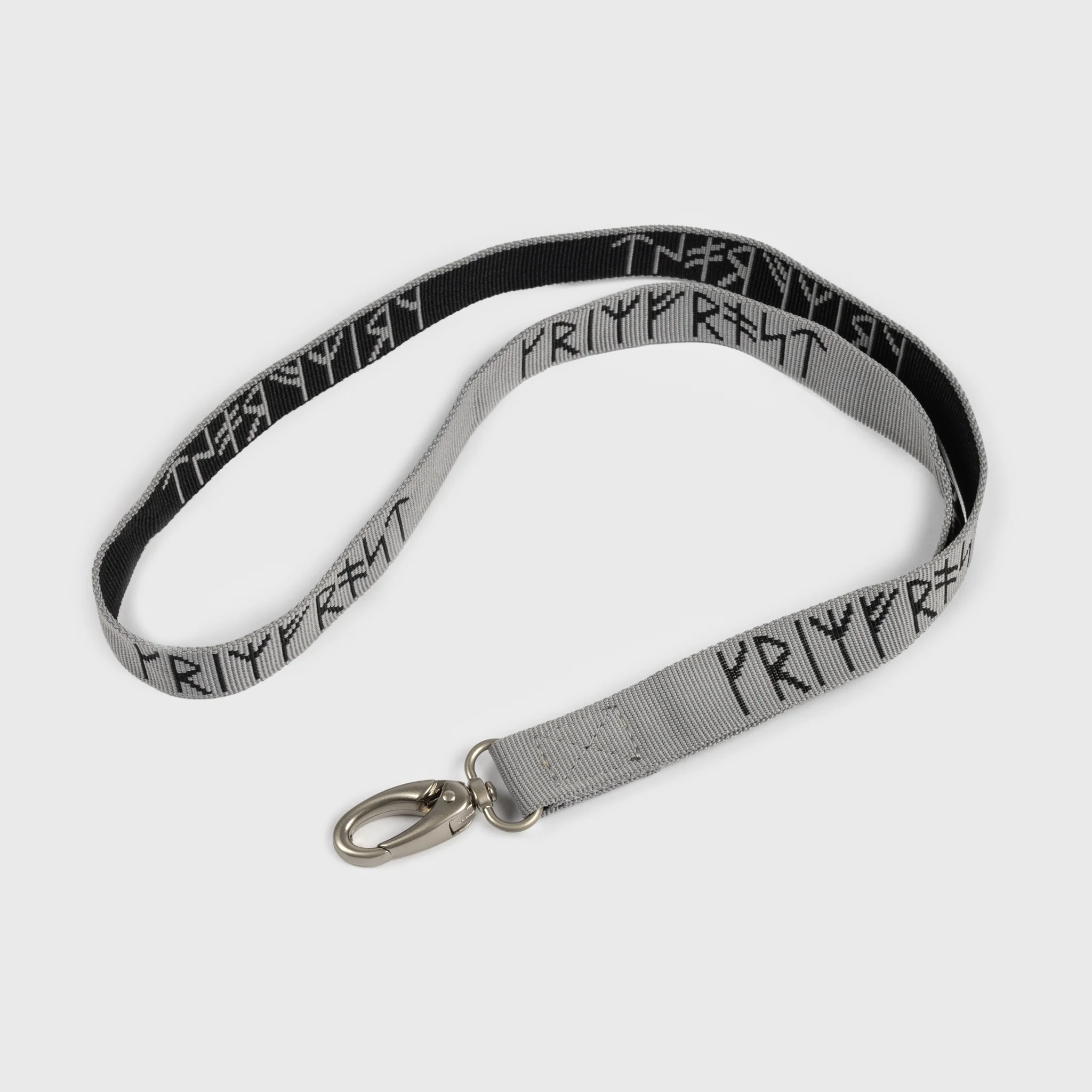 Grimfrost Woven Lanyard, Grey