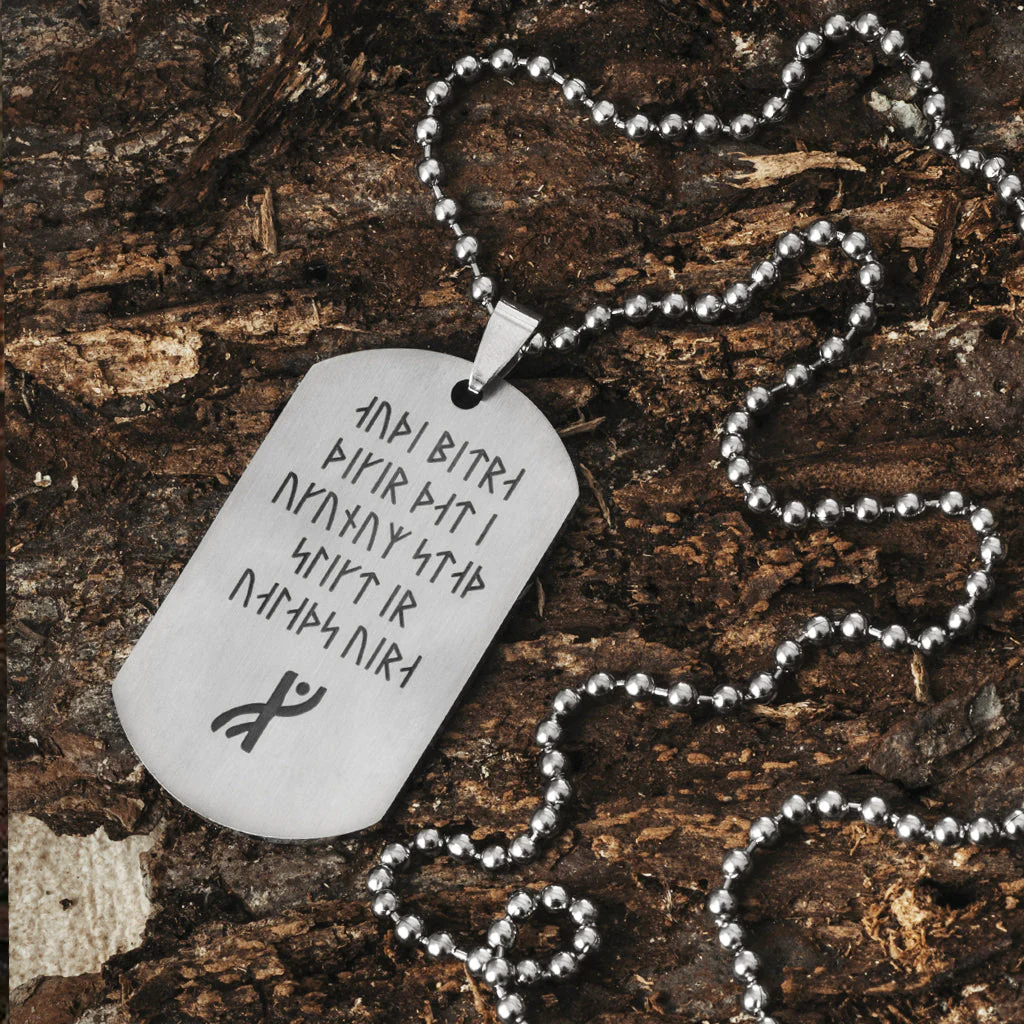Havamal Dog Tag, Stanza 10 - Image 2