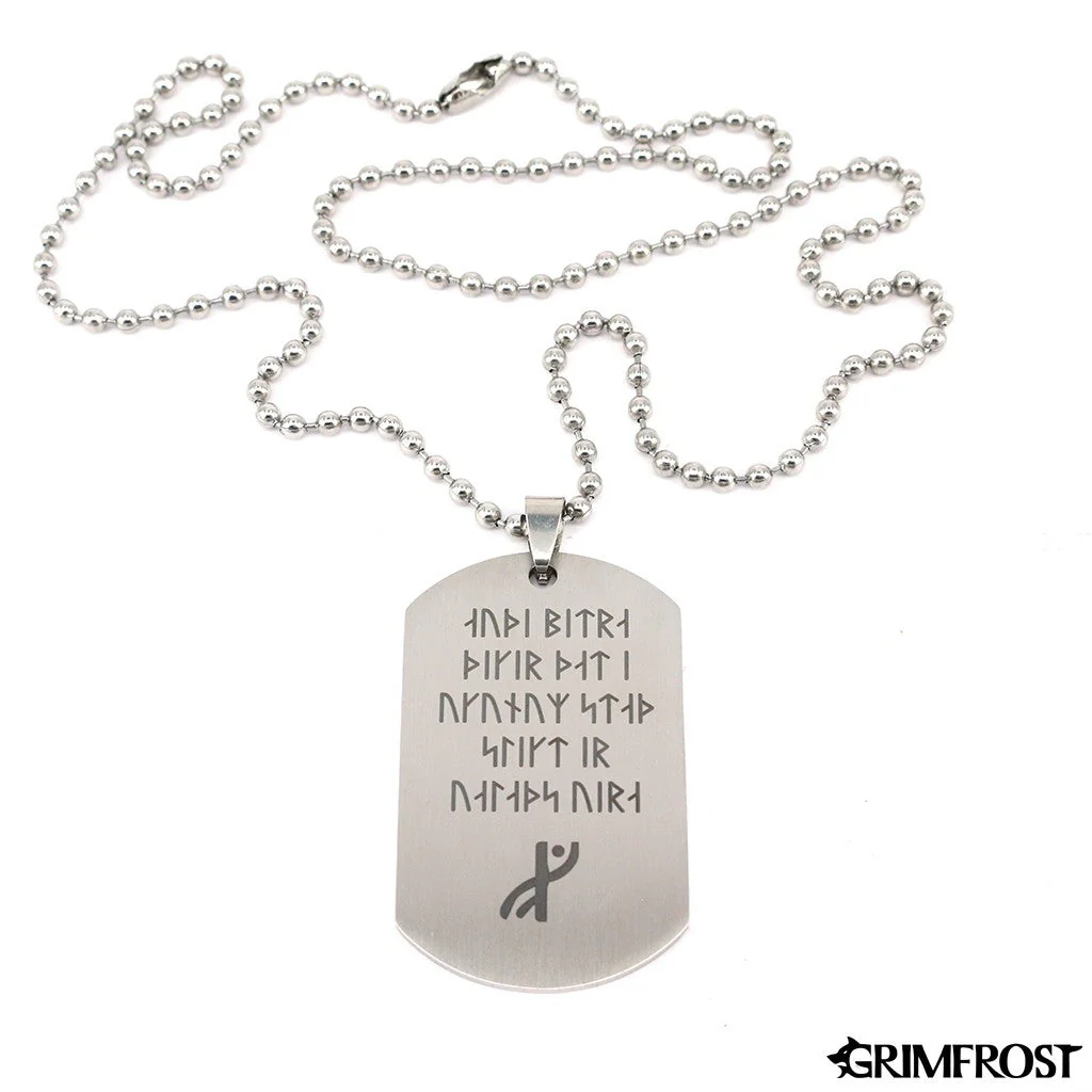 Havamal Dog Tag, Stanza 10 - Image 4