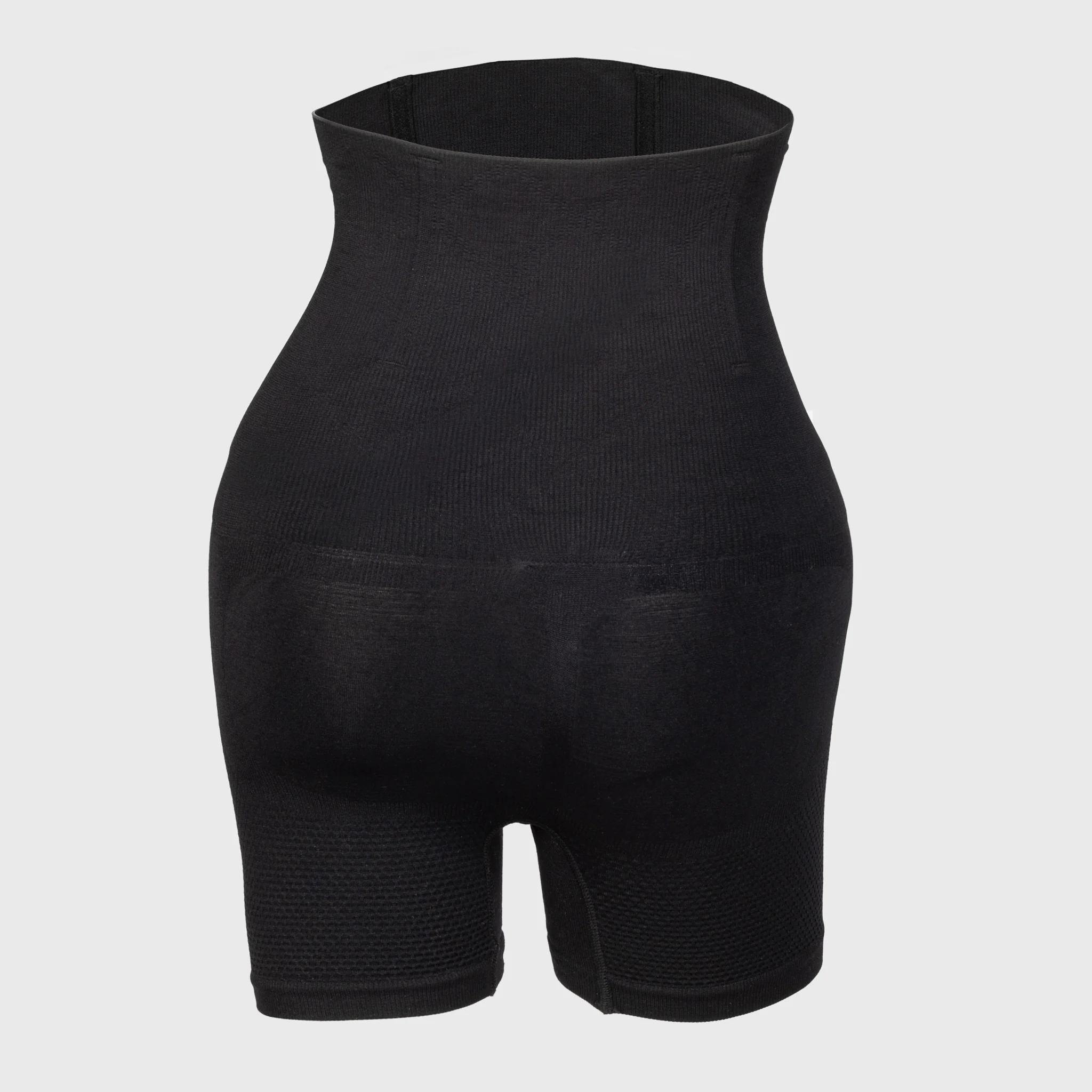 High-Waisted Honceycomb Short, Black - Image 6