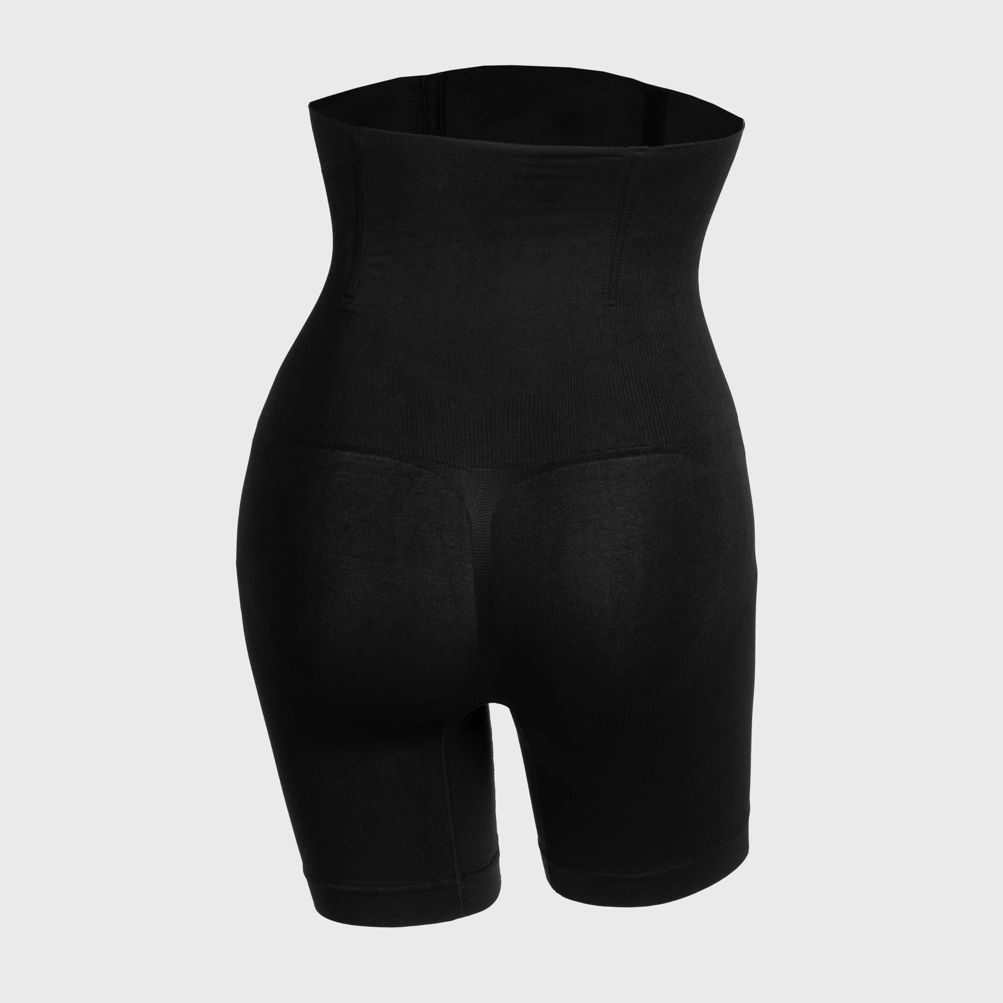 High-Waisted Mid Thigh Short, Black - Image 5