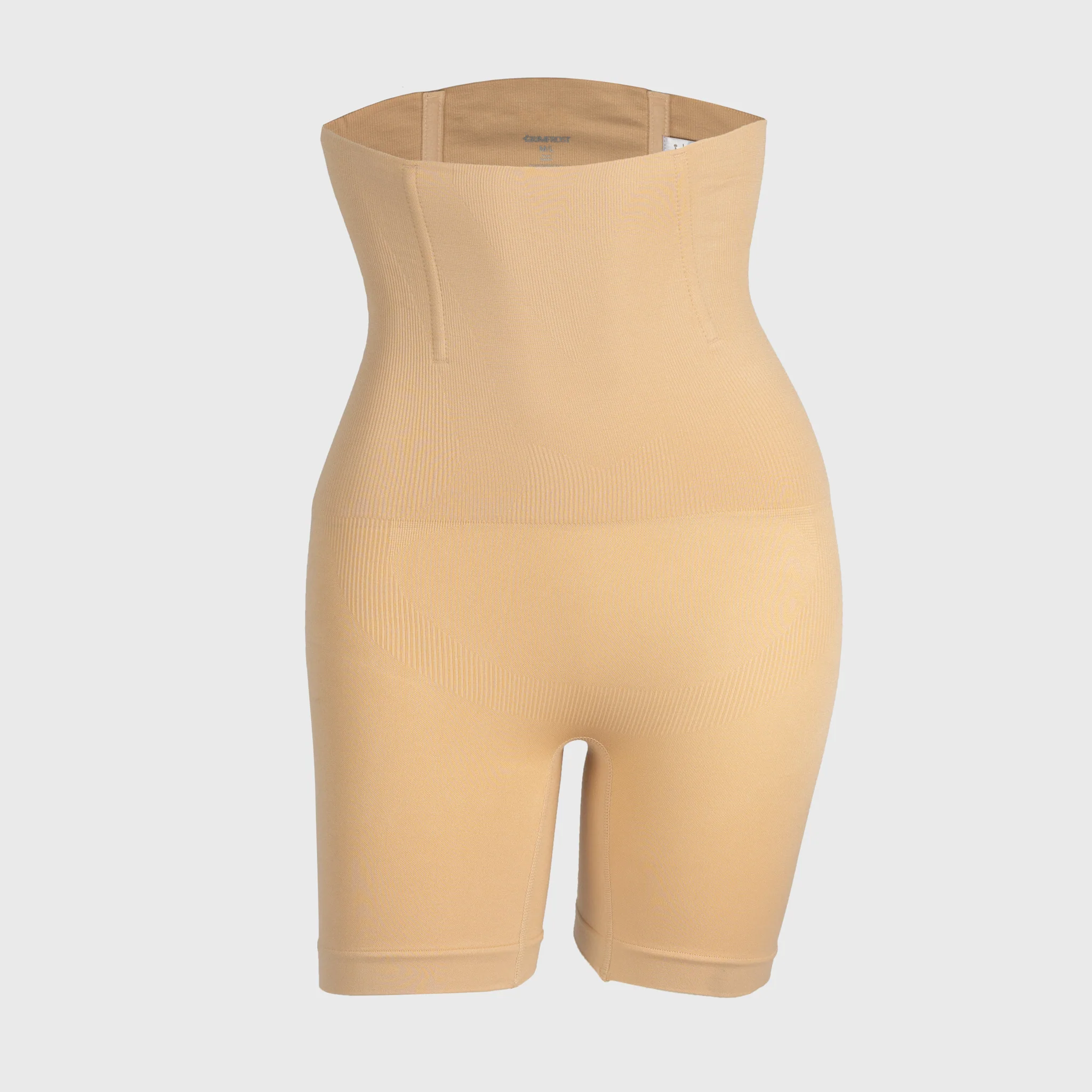 High-Waisted Mid Thigh Short, Sand - Image 6