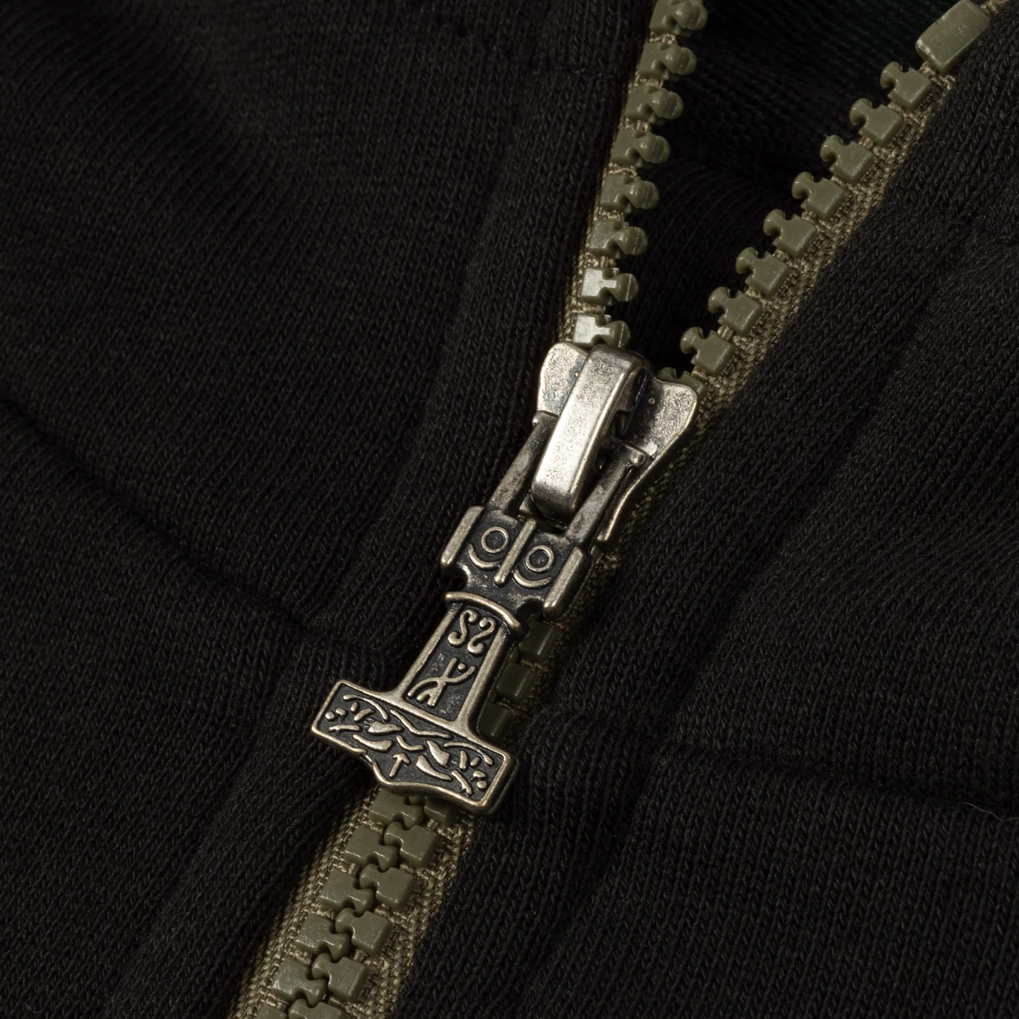 Hoodie Half-Zip, Black and Camo - Image 7