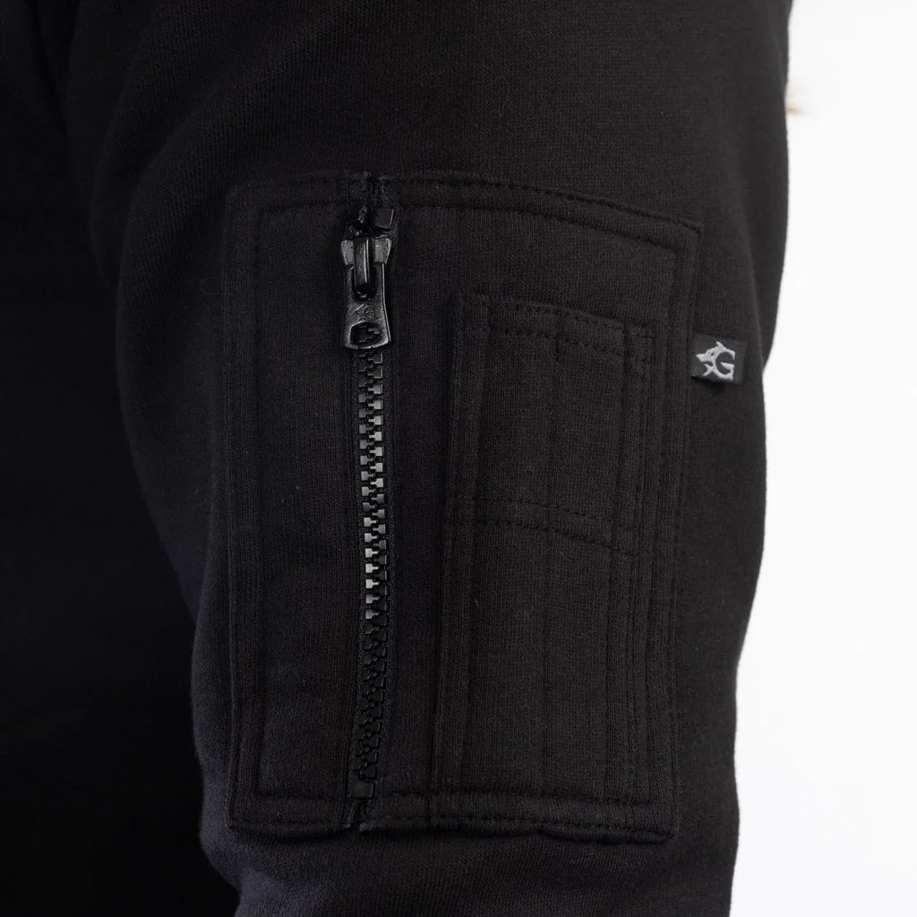 Premium Zip Hoodie, Runestone, Black - Image 3