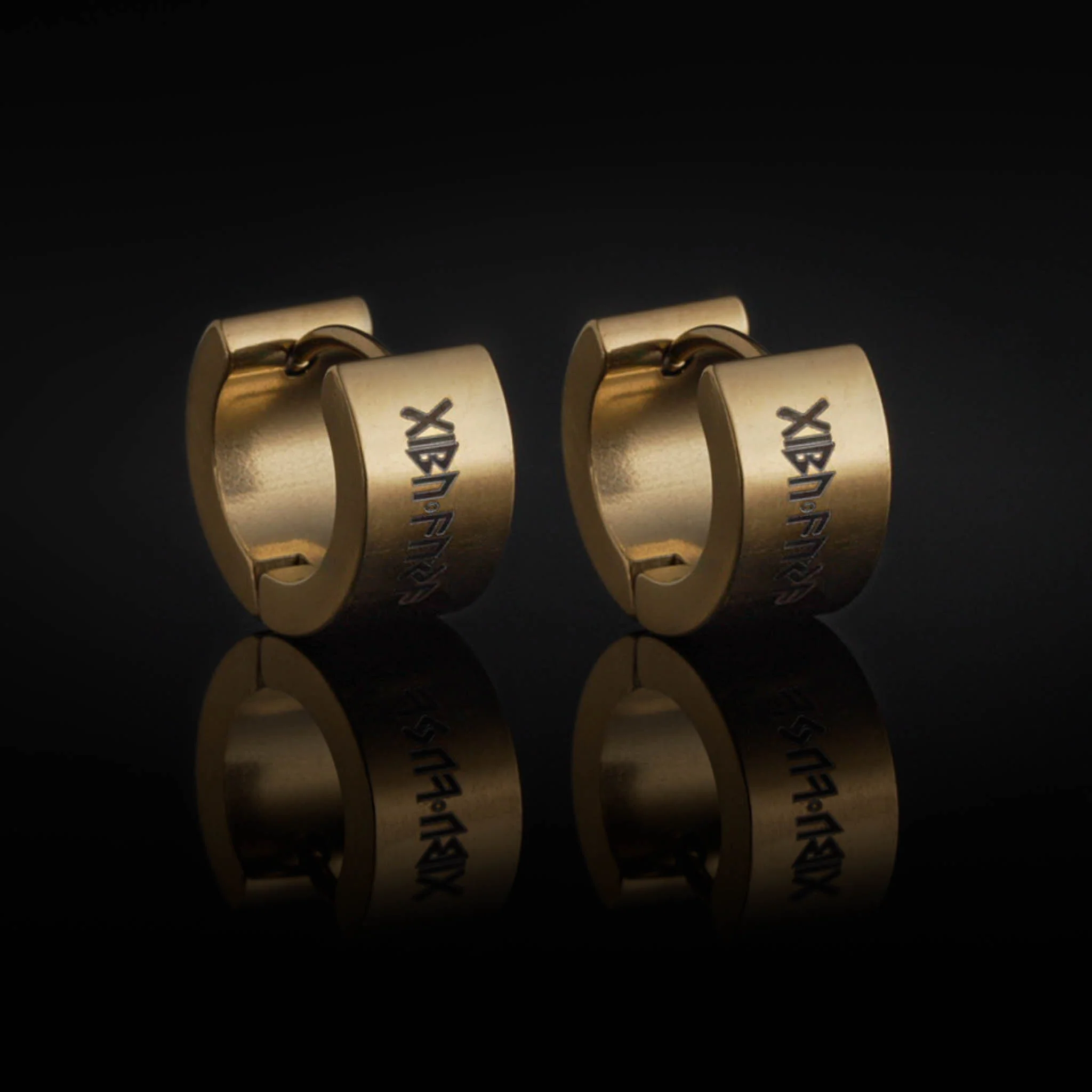 Huggie Earring, Gibu Auja, Gold Plated - Image 2