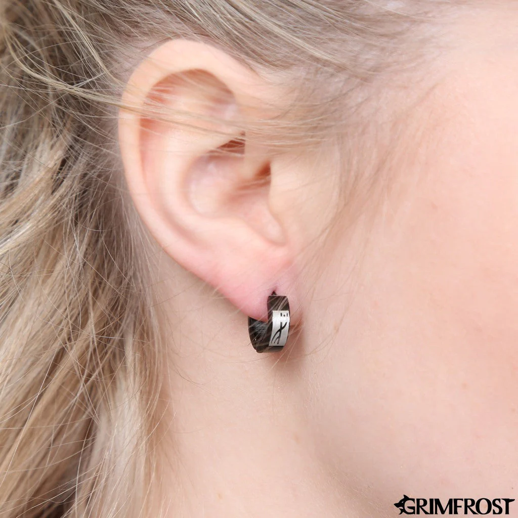 Huggie Earring, Grimrune - Image 2
