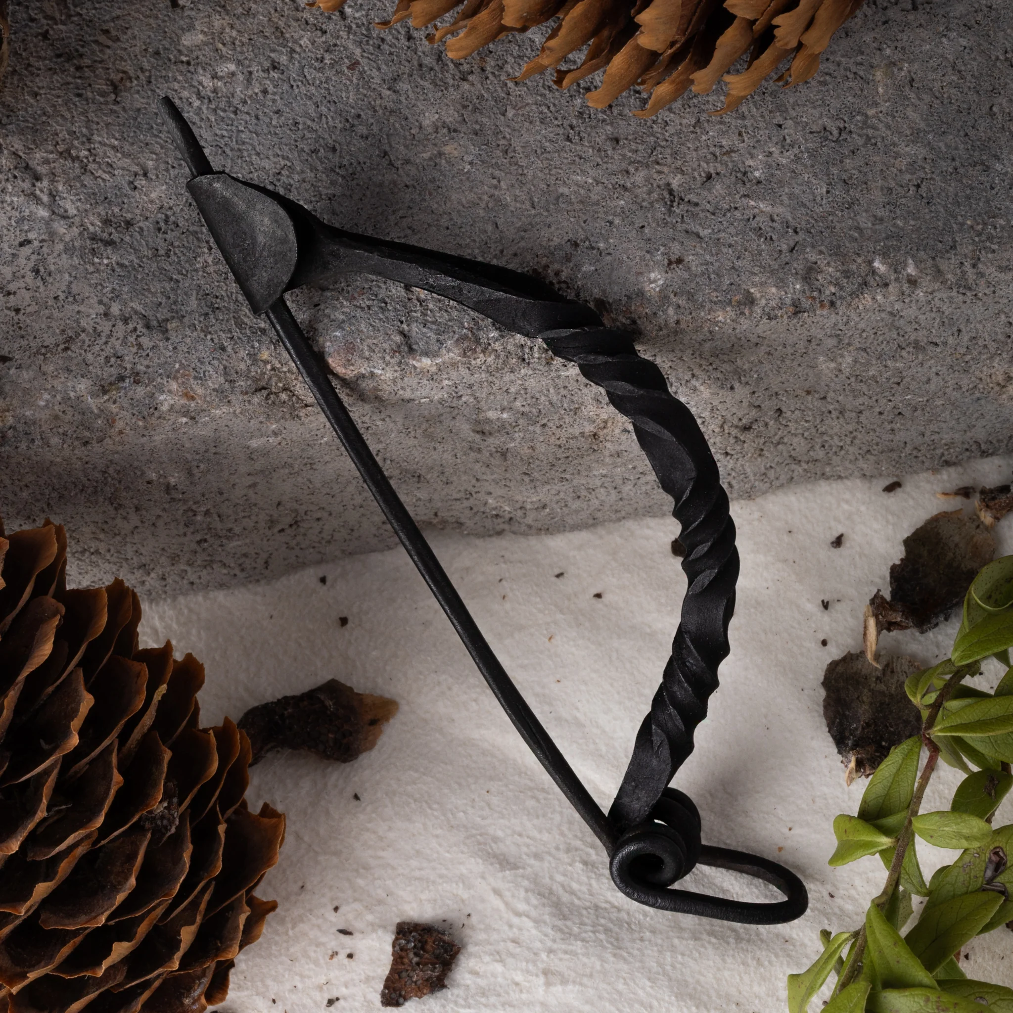 Iron Brooch, Hand-forged - Image 3