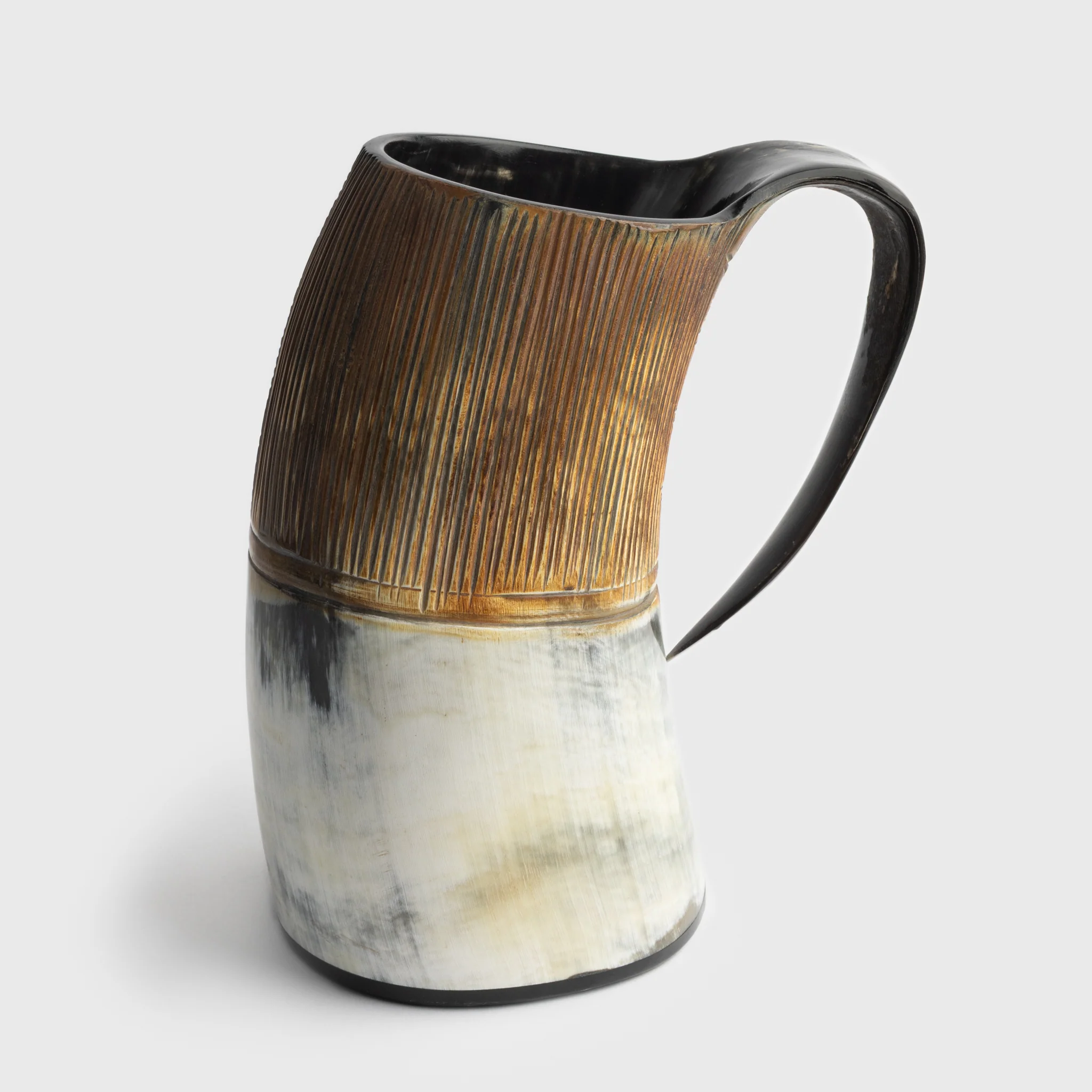 Jarl's Horn Mug, Carved - Image 2