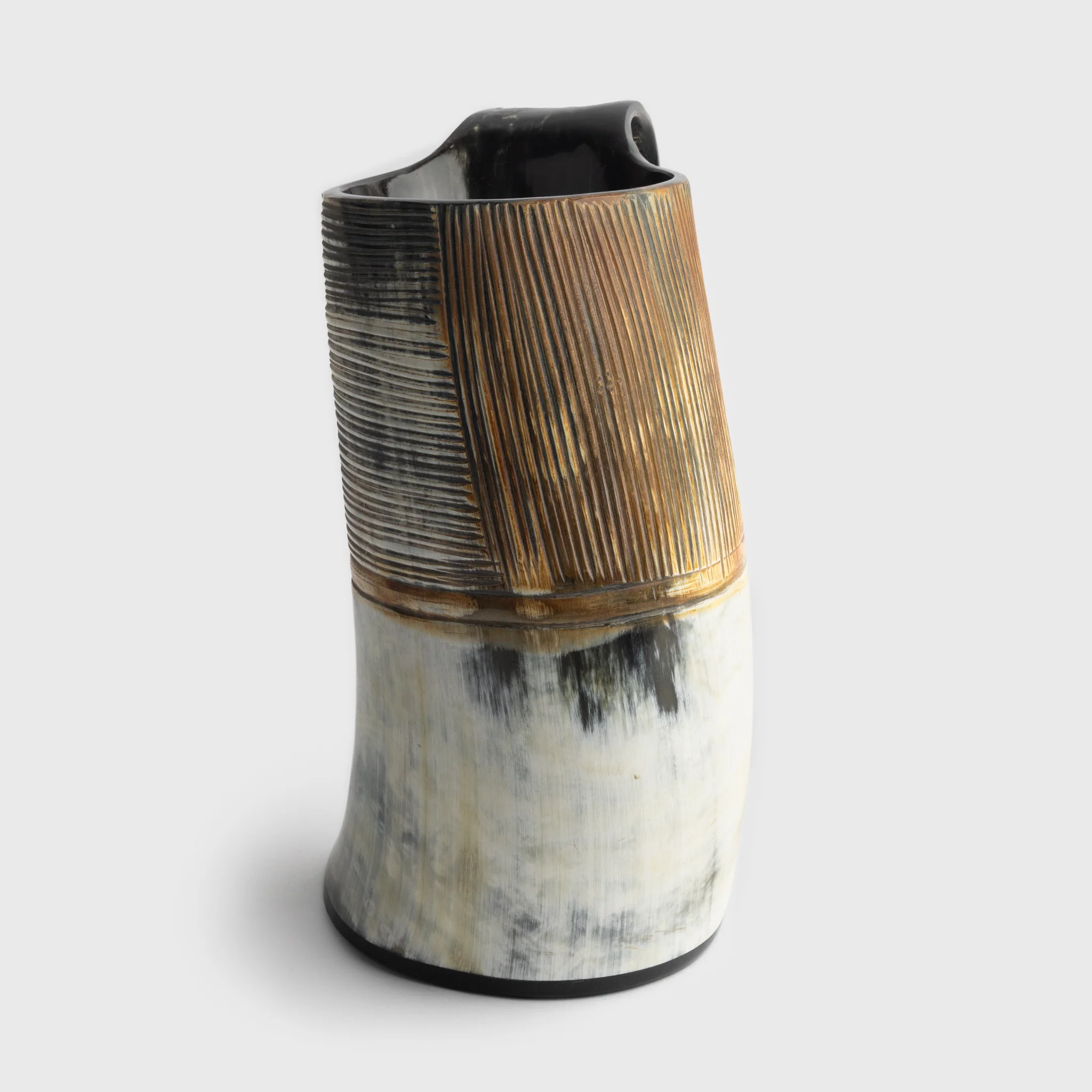 Jarl's Horn Mug, Carved - Image 5