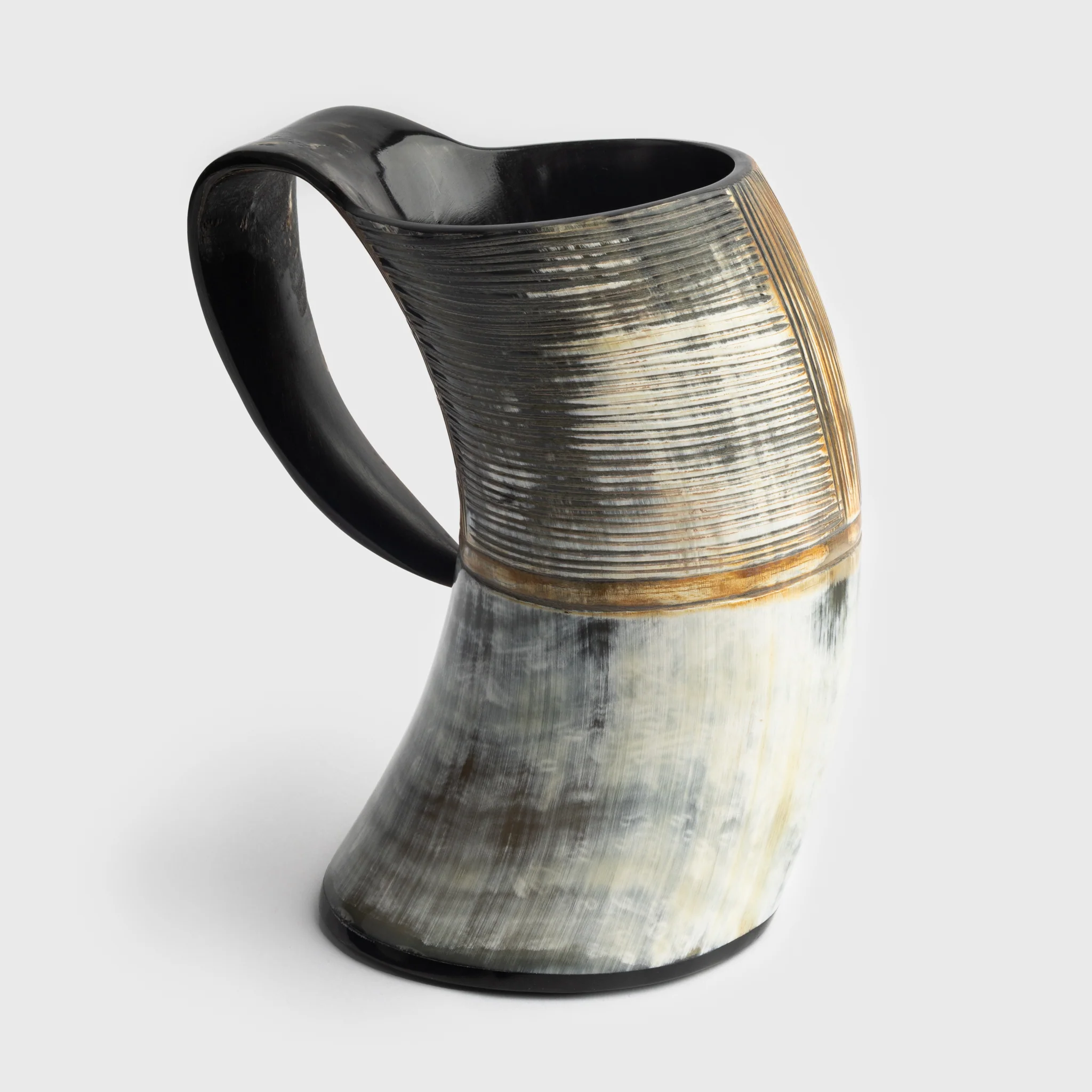Jarl's Horn Mug, Carved - Image 8