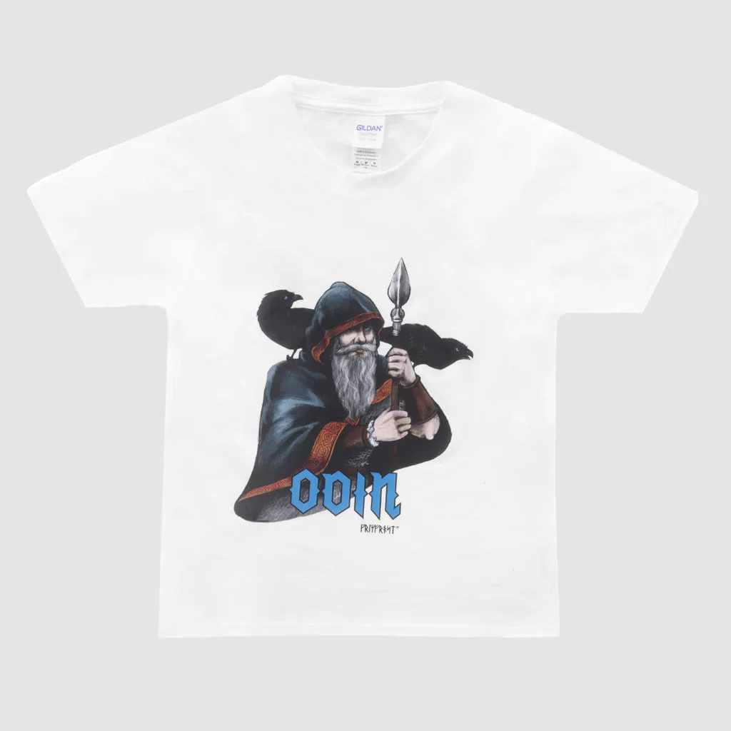 Kids T-shirt, Odin, White - Image 2