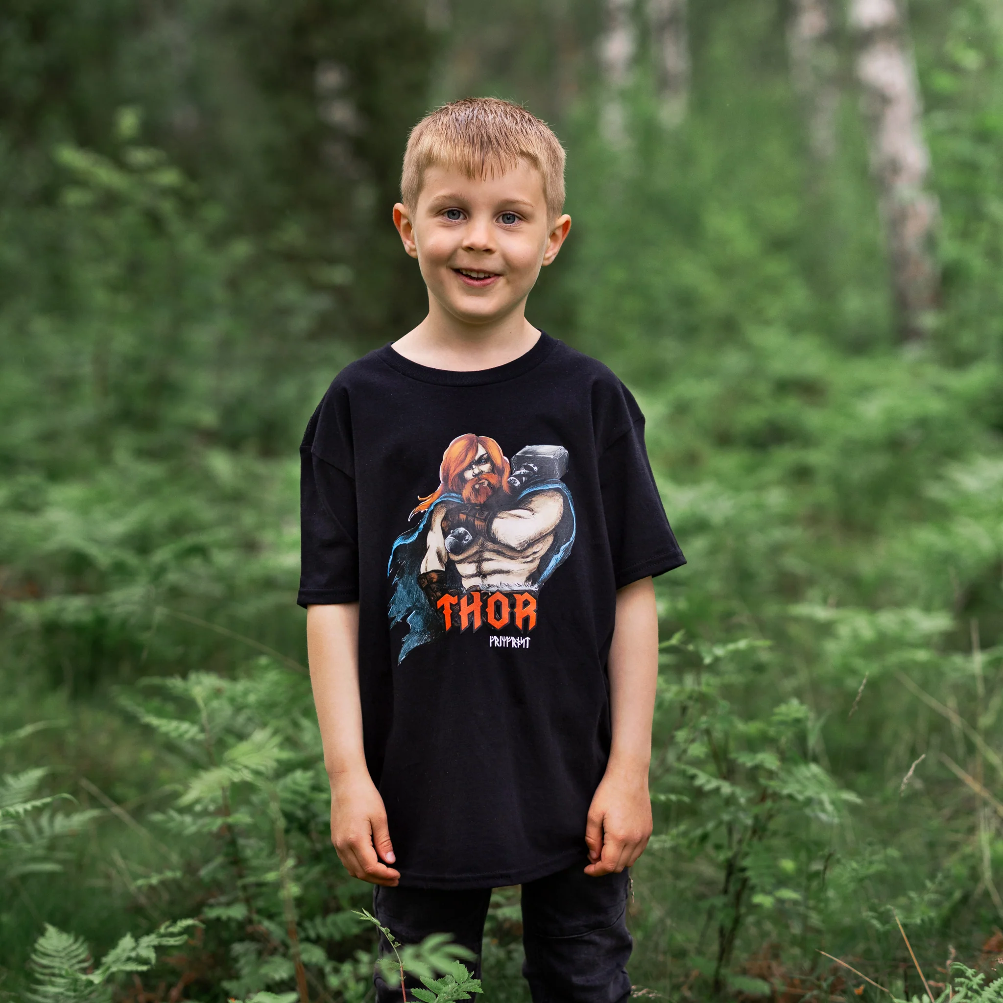 Kids T-shirt, Thor, Black